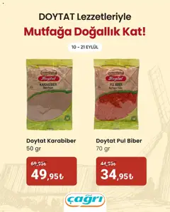 Çağrı Market İndirim Doytat - 10.09.2025 tarihinden itibaren geçerlidir | Sayfa: 2 | Ürünler: Karabiber, Biber