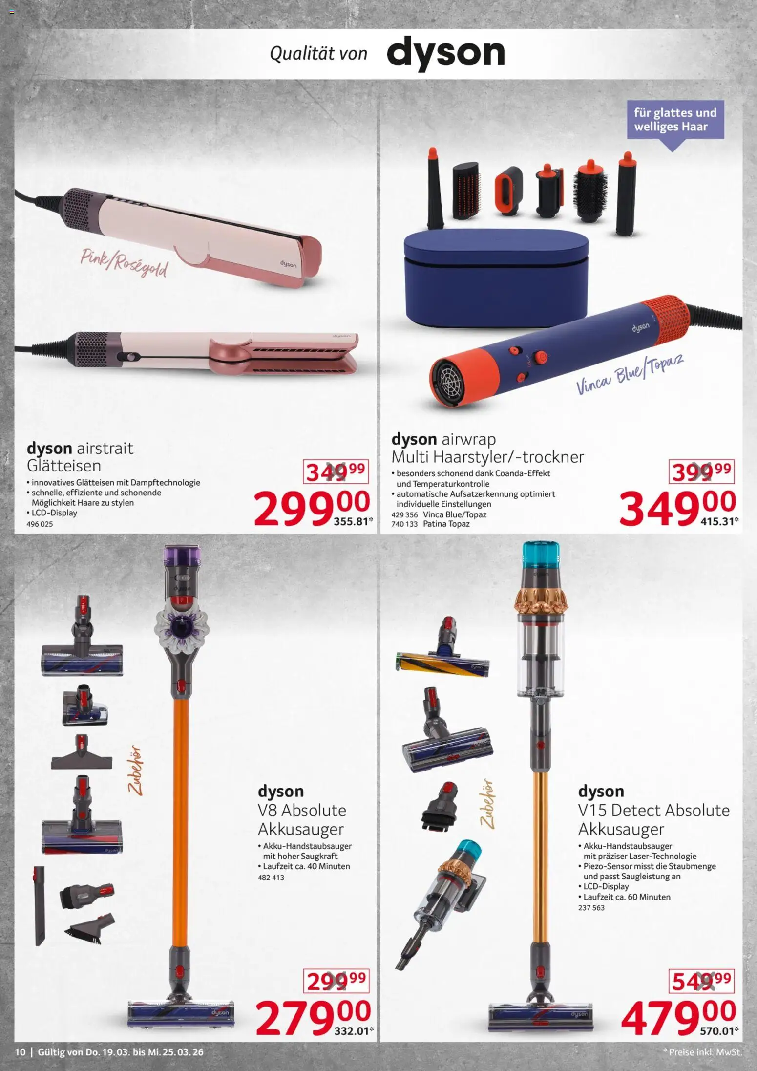 Selgros Non Food – gültig ab 19.03.2026 | Seite: 10 | Produkte: Dyson, Glätteisen