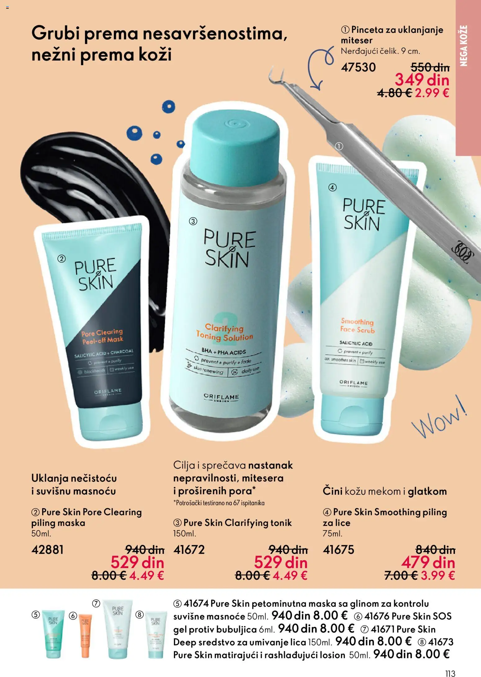 Oriflame katalog - važi od 28.01.2026 | Strana: 113 | Proizvode: Sos, Maska, Piling, Tonik