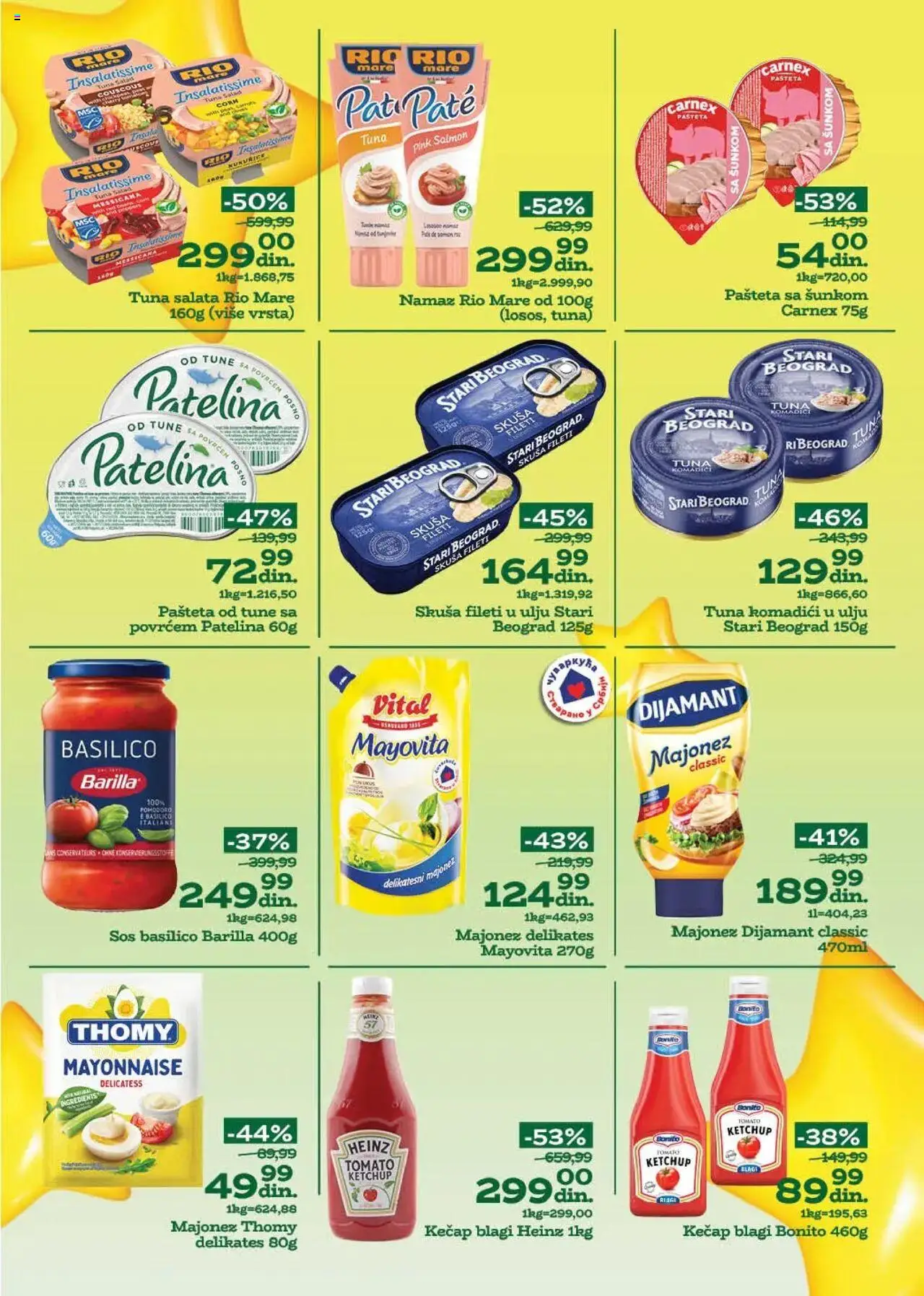 Univerexport katalog - važi od 04.08.2025 | Strana: 4 | Proizvode: Skuša, Sos, Heinz, Pašteta
