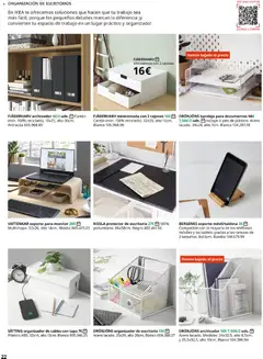 Vista previa Catálogo IKEA Oficina profesional válido desde el 01.02.2026 | Página: 22 | Productos: Organizador, Té, Monitor, Bandeja