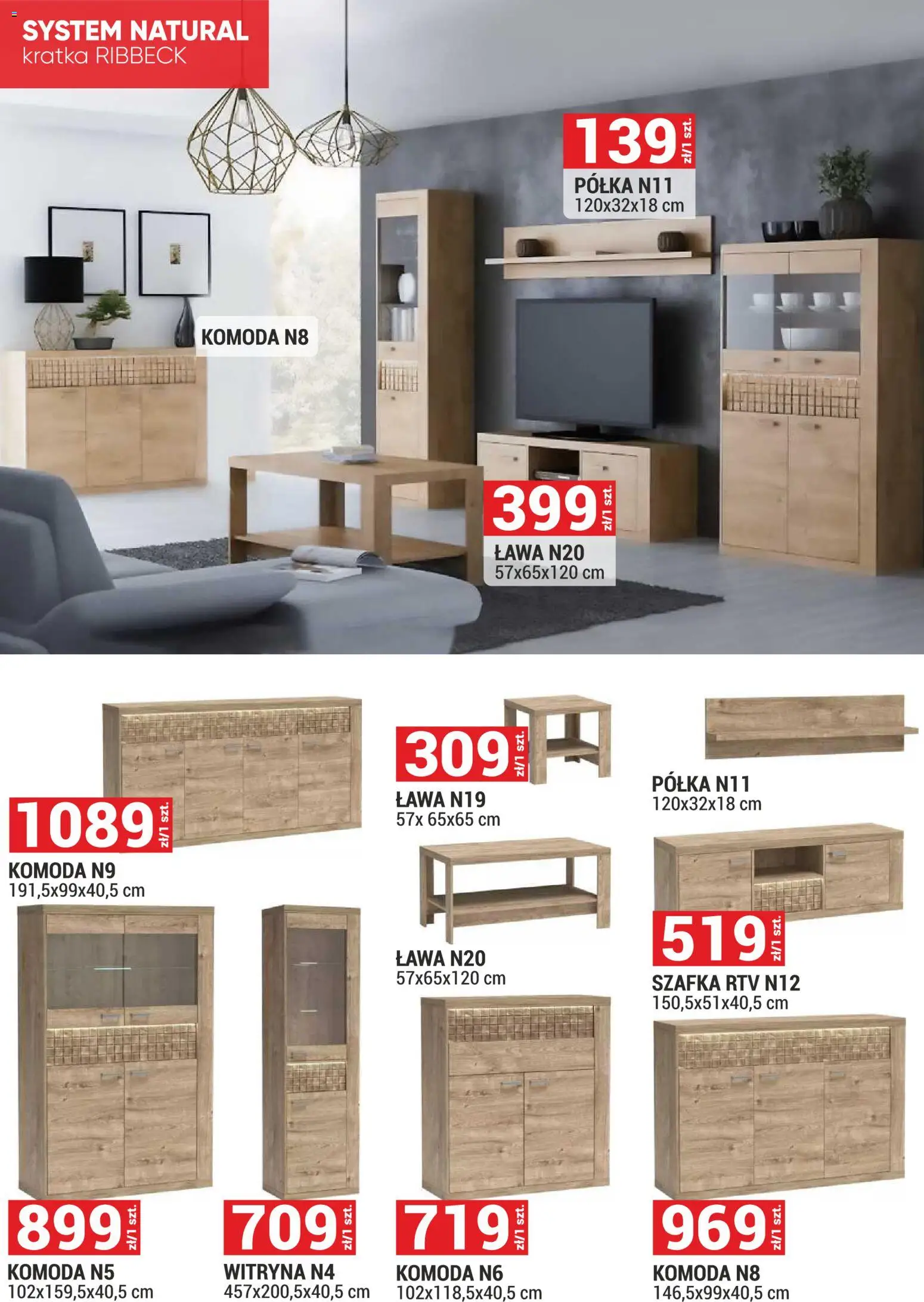 Merkury Market Gazetka - Meble, Wypoczynki, Materace od 01.12.2025 | Strona: 14 | Produkty: Komoda, Półka, szafka RTV, Witryna