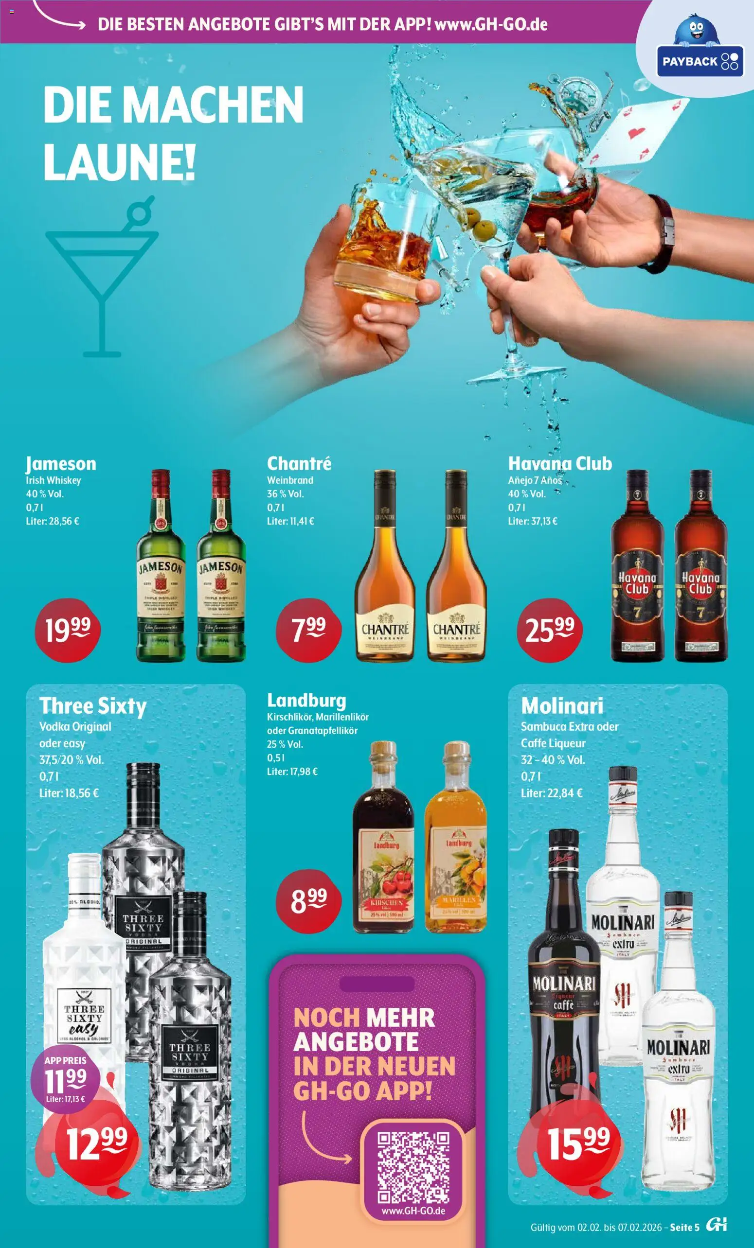 Trink und Spare Prospekt – gültig ab 02.02.2026 | Seite: 5 | Produkte: Havana club, Jameson, Vodka, Whiskey