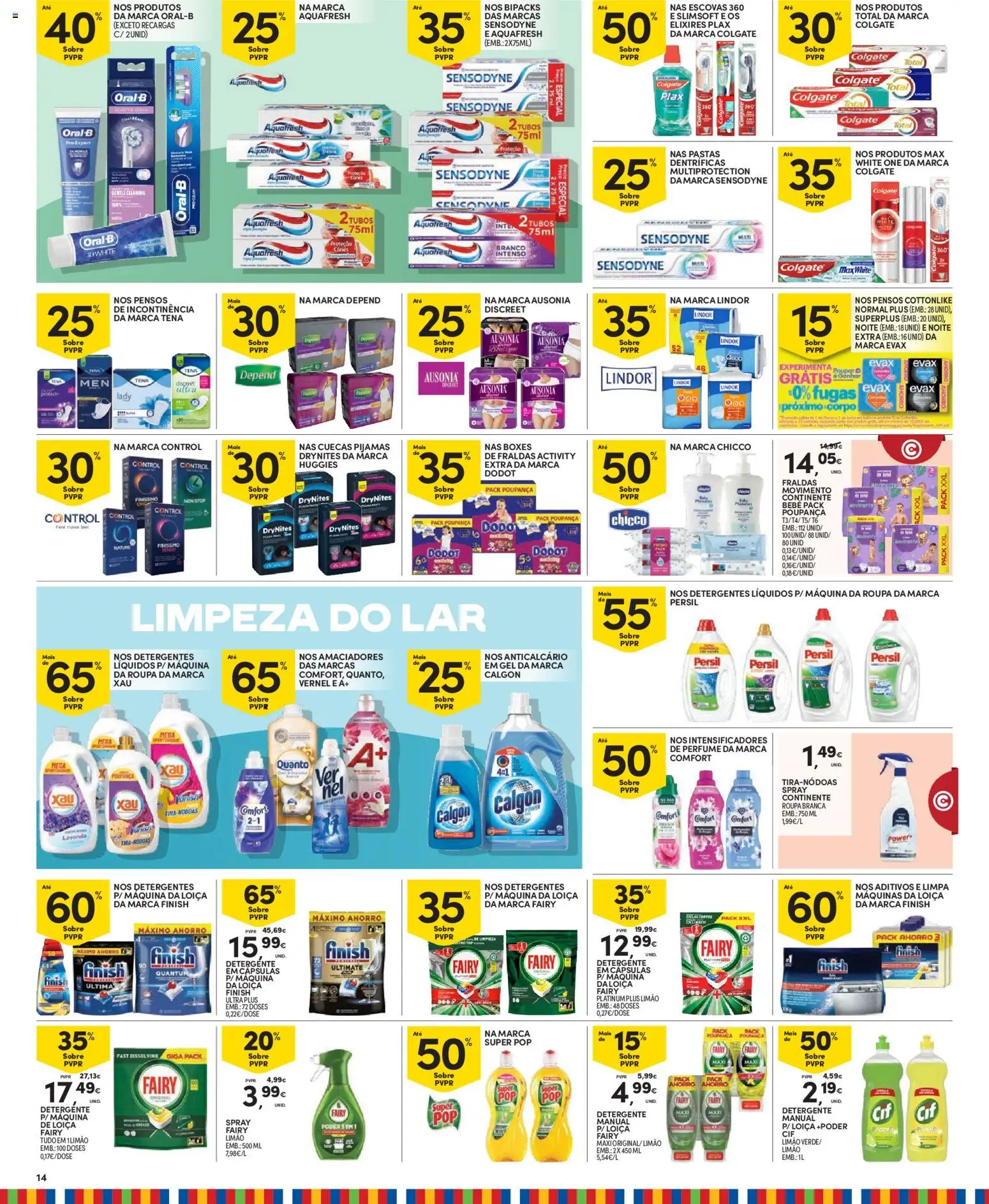 Continente Madeira │ válido de 14.04.2026 | Página: 14 | Produtos: Perfume, Detergente, Pijamas, Cuecas