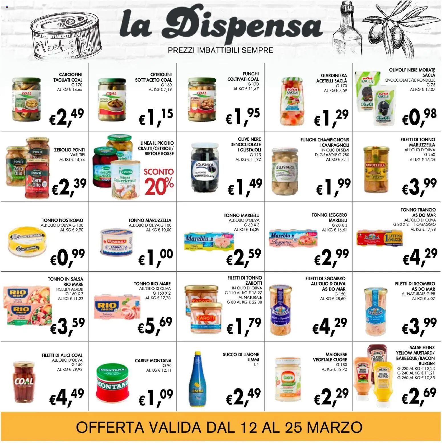 Volantino Coal del 12.03.2026 | Pagina: 13 | Prodotti: Salsa, Limone, Funghi, Alici