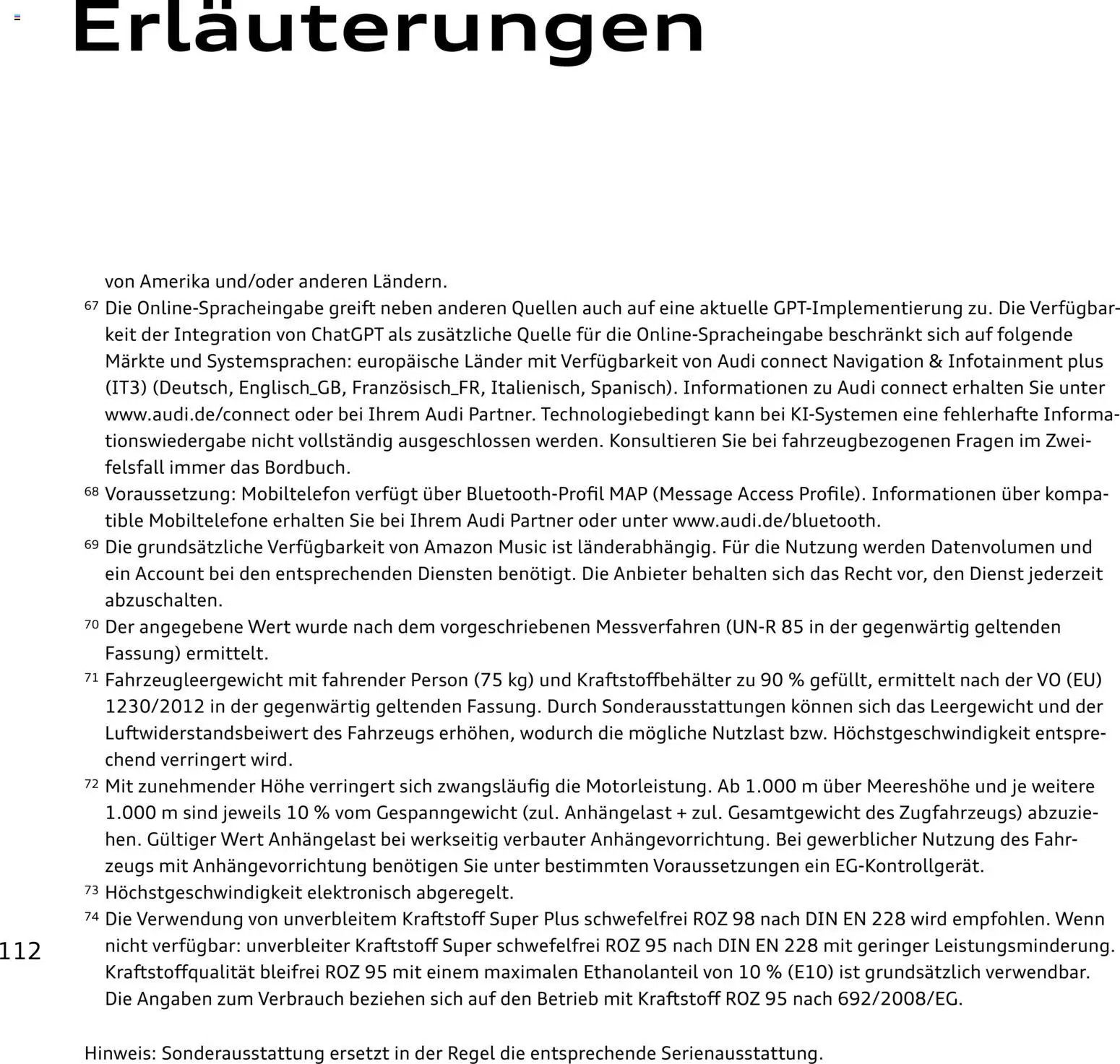 Audi RS Q8 / RS Q8 performance – gültig ab 27.11.2025 | Seite: 112 | Produkte: Navigation