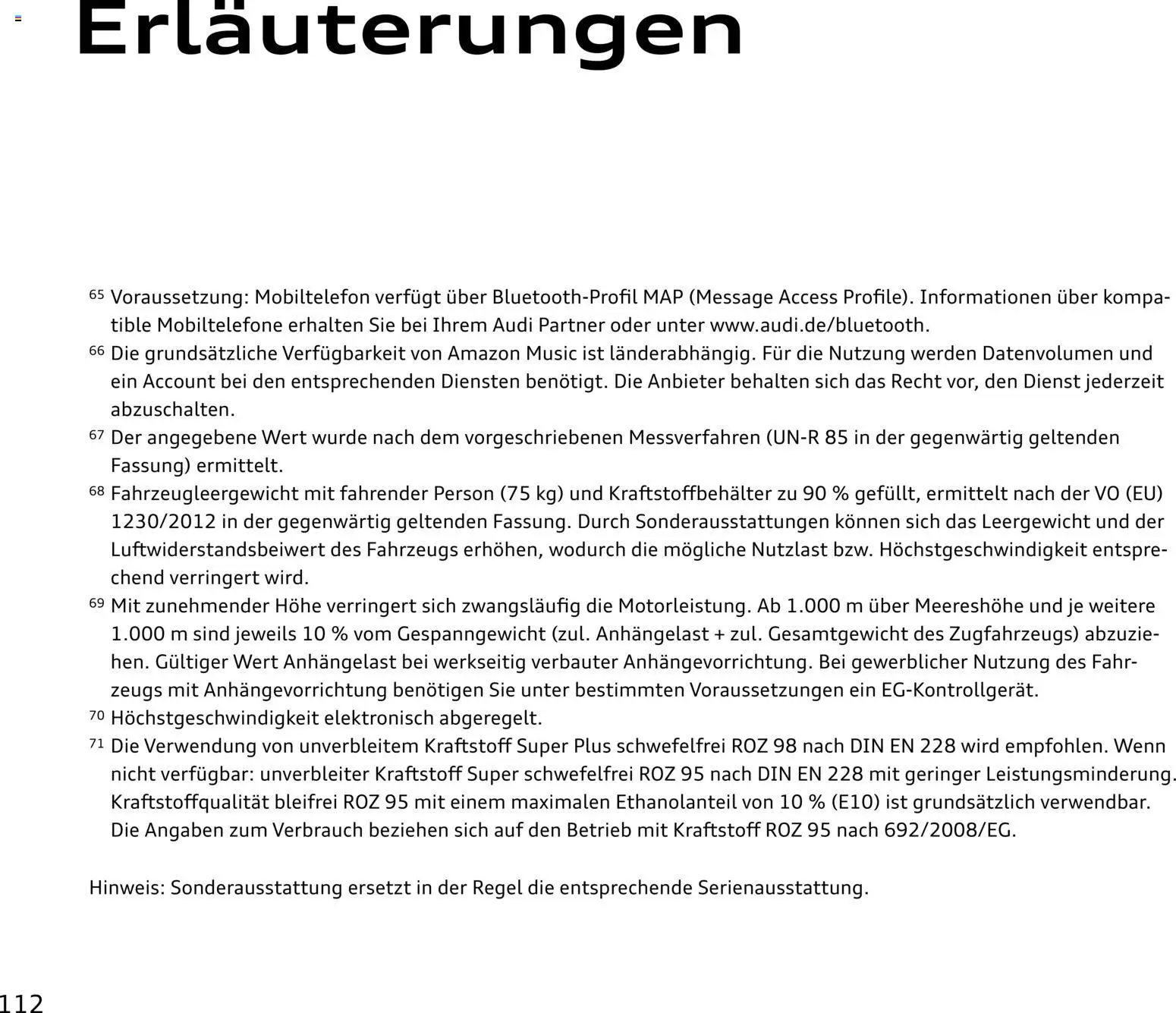 Audi RS Q8 / RS Q8 performance – gültig ab 27.11.2025 | Seite: 112 | Produkte: Navigation