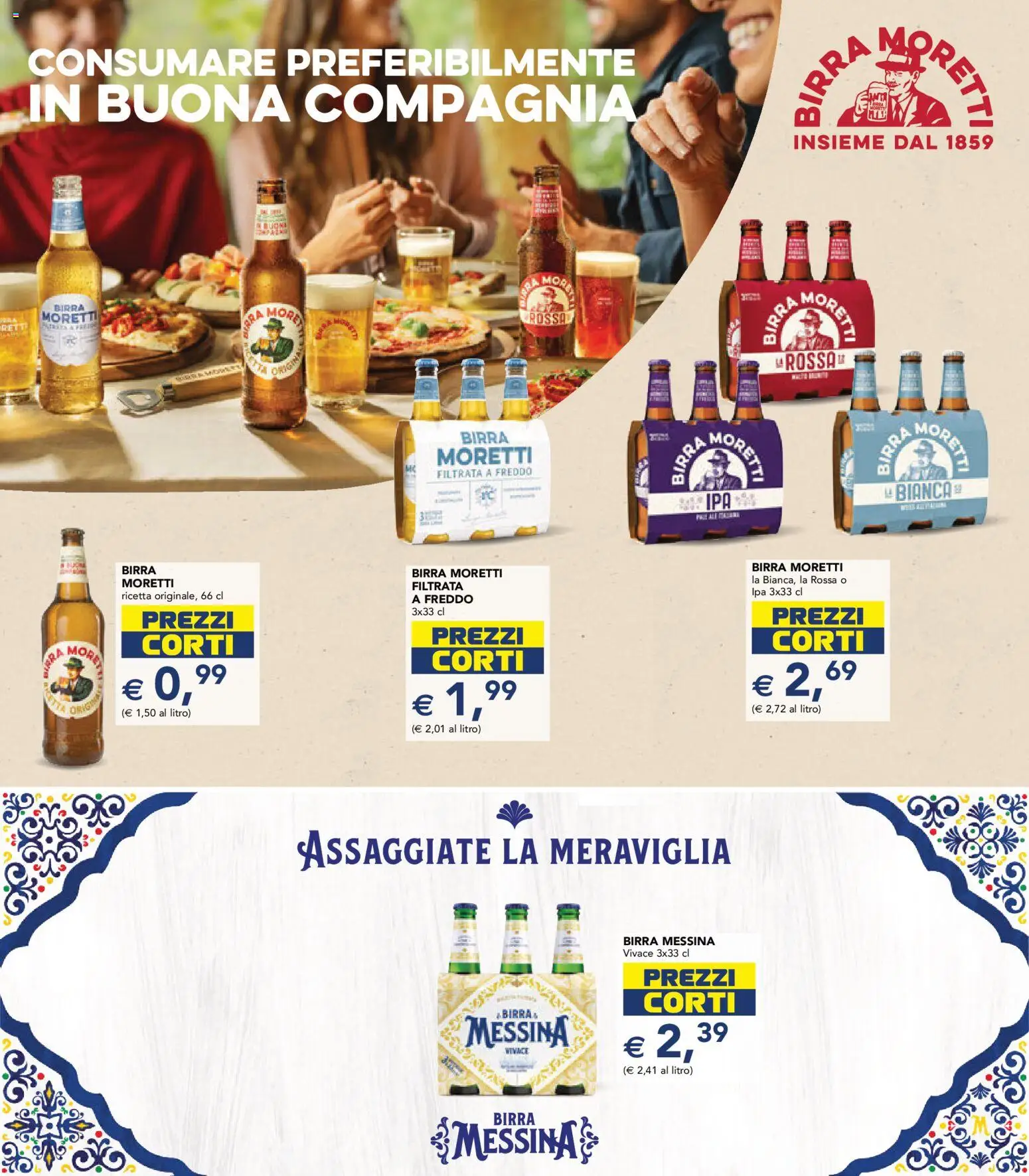 Volantino Esselunga S del 26.02.2026 | Pagina: 29 | Prodotti: Birra, Birra Moretti, Birra messina