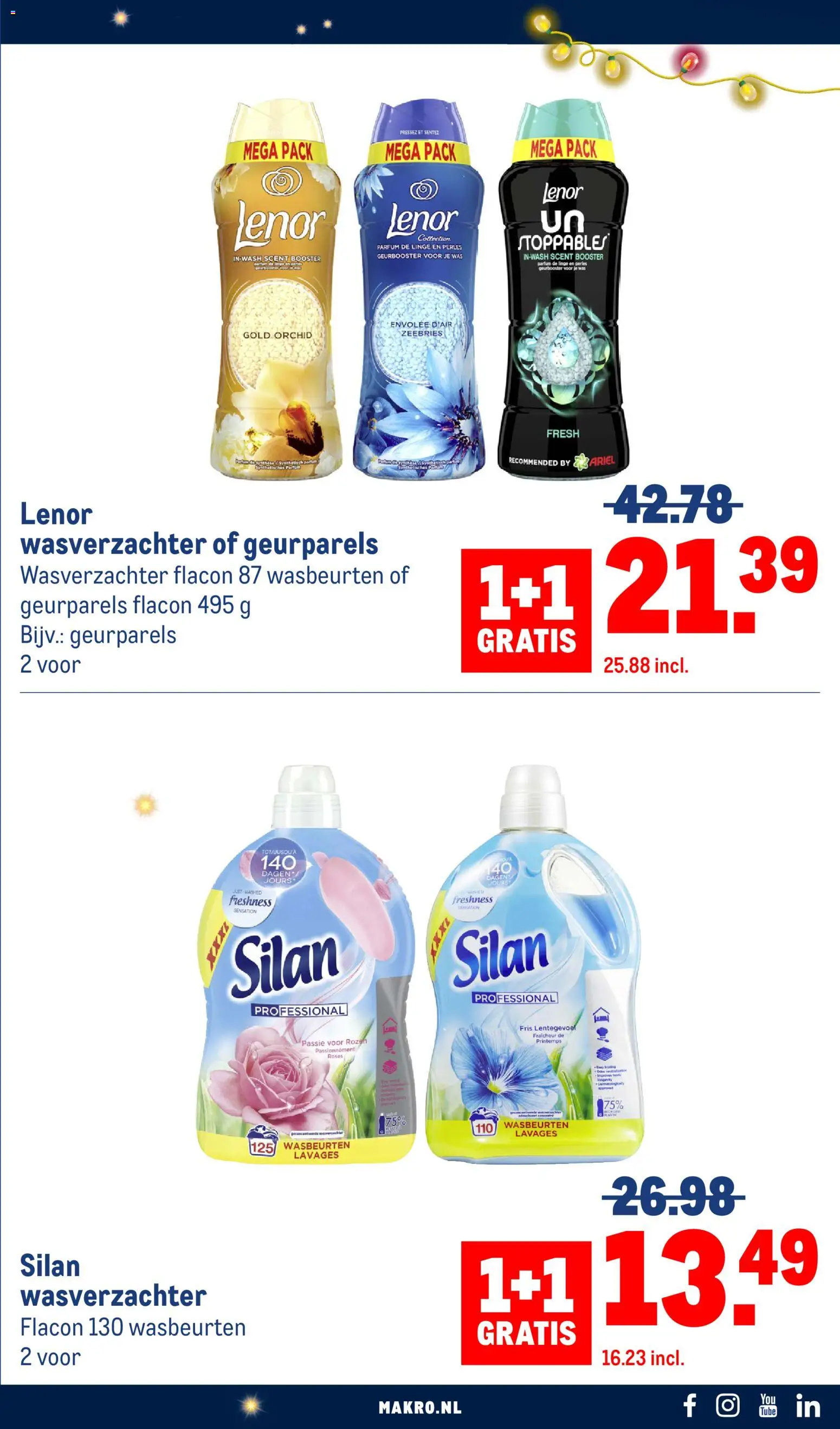 {H1} | Pagina: 105 | Producten: Wasverzachter, Parfum, Was