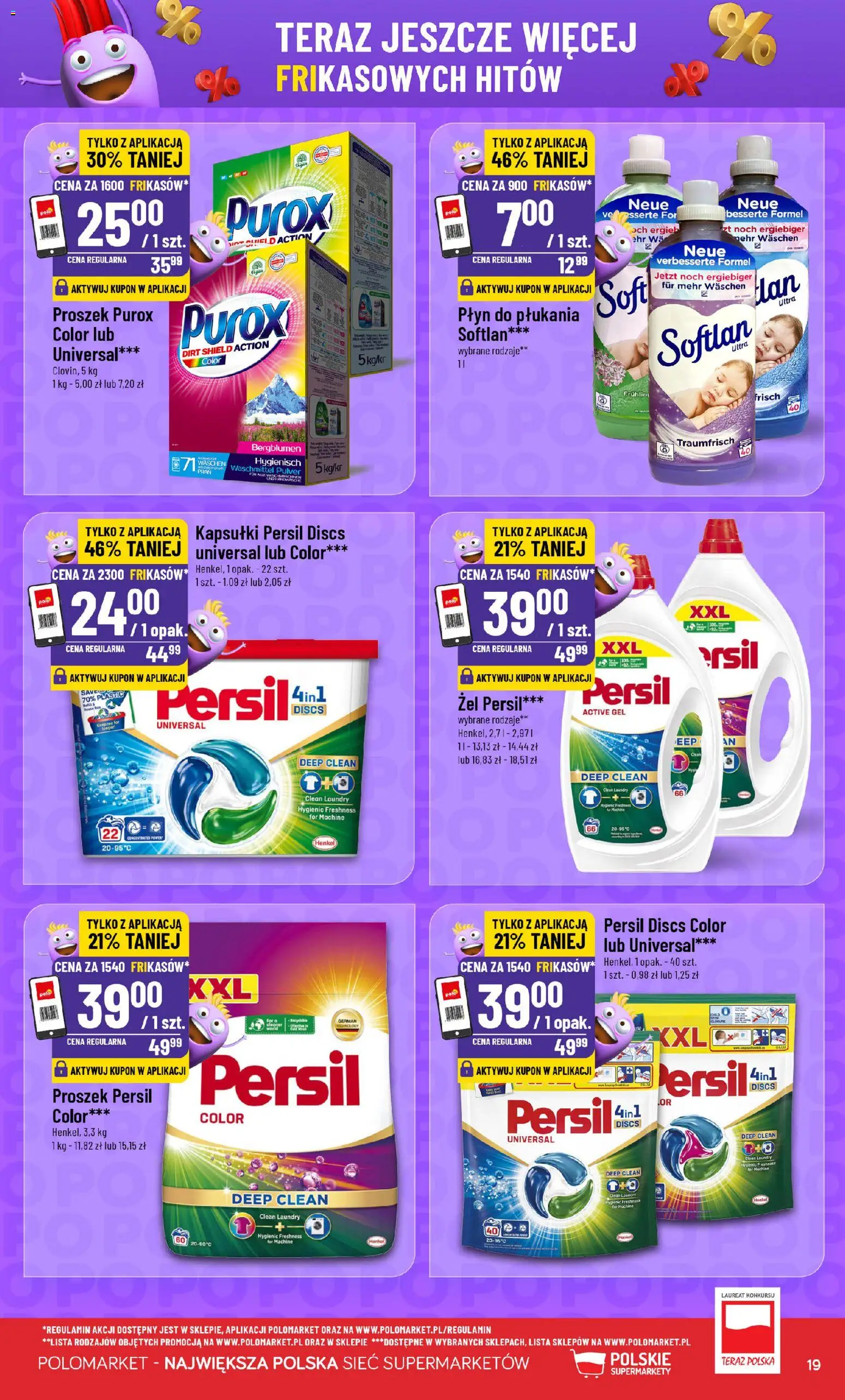 POLOmarket Gazetka - Frikasowe Hity od 10.12.2025 | Strona: 19 | Produkty: Persil, Proszek purox