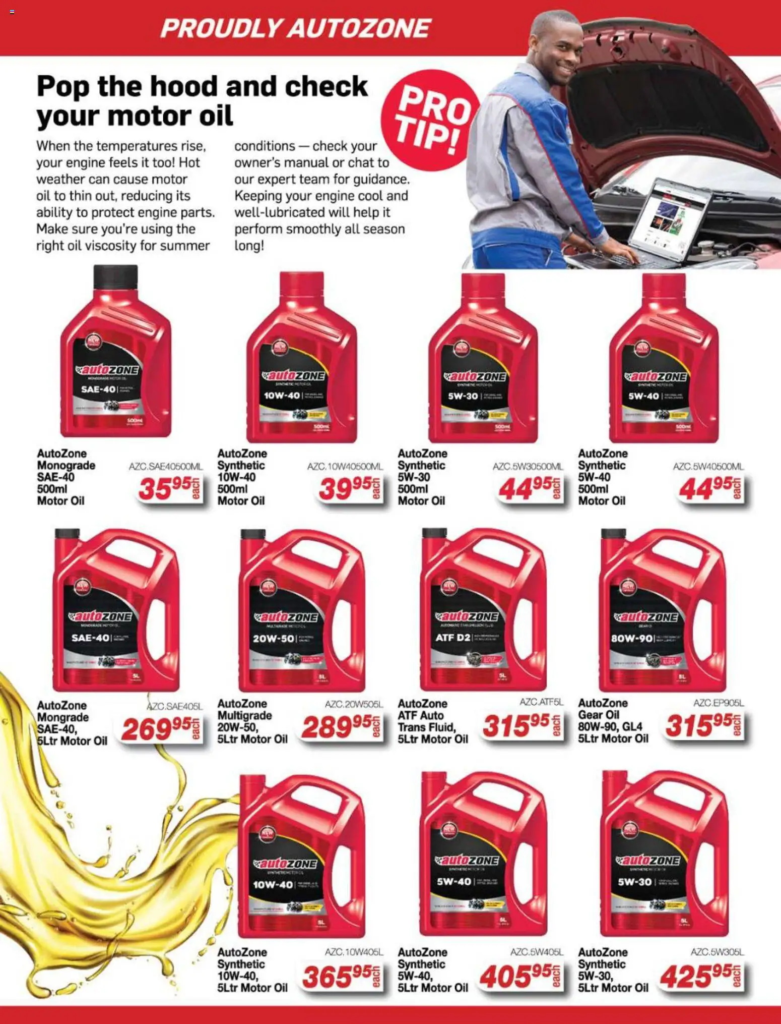 New AutoZone catalogue – valid from 24.11.2025 | Page: 34 | Products: Hood, Oil