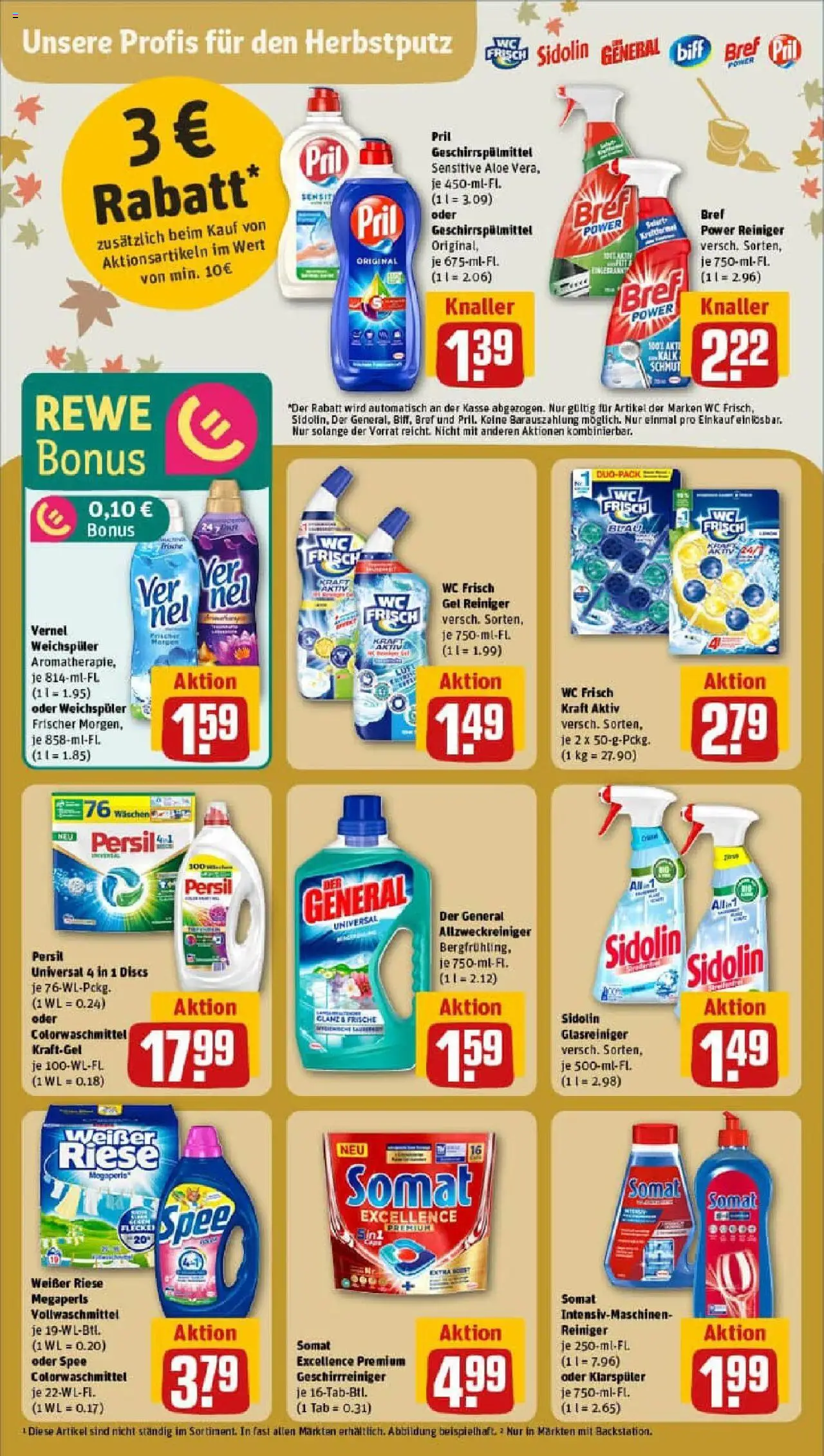 Rewe prospekt Saarbrücken / Klarenthal	 – gültig ab 06.10.2025 | Seite: 24 | Produkte: Weichspüler, Klarspüler, Wc frisch, Persil