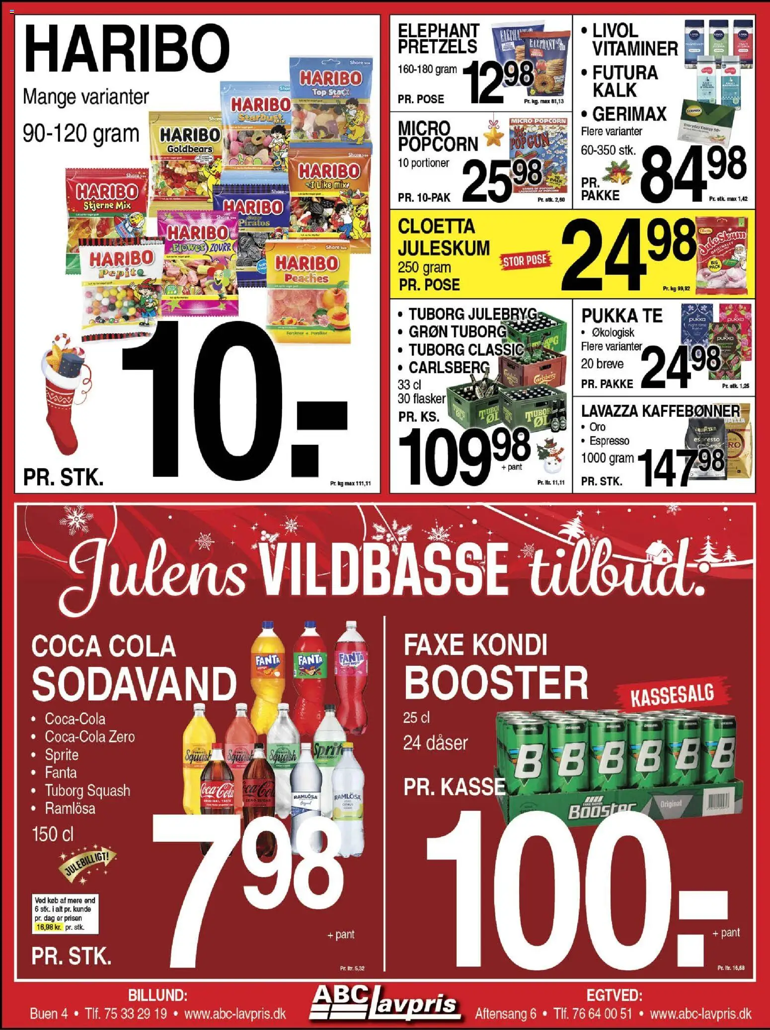 Abc Lavpris tilbudsavis – gyldig fra 26.11.2025 | Side: 7 | Produkter: Coca Cola, Sodavand, Fanta, Tuborg Squash