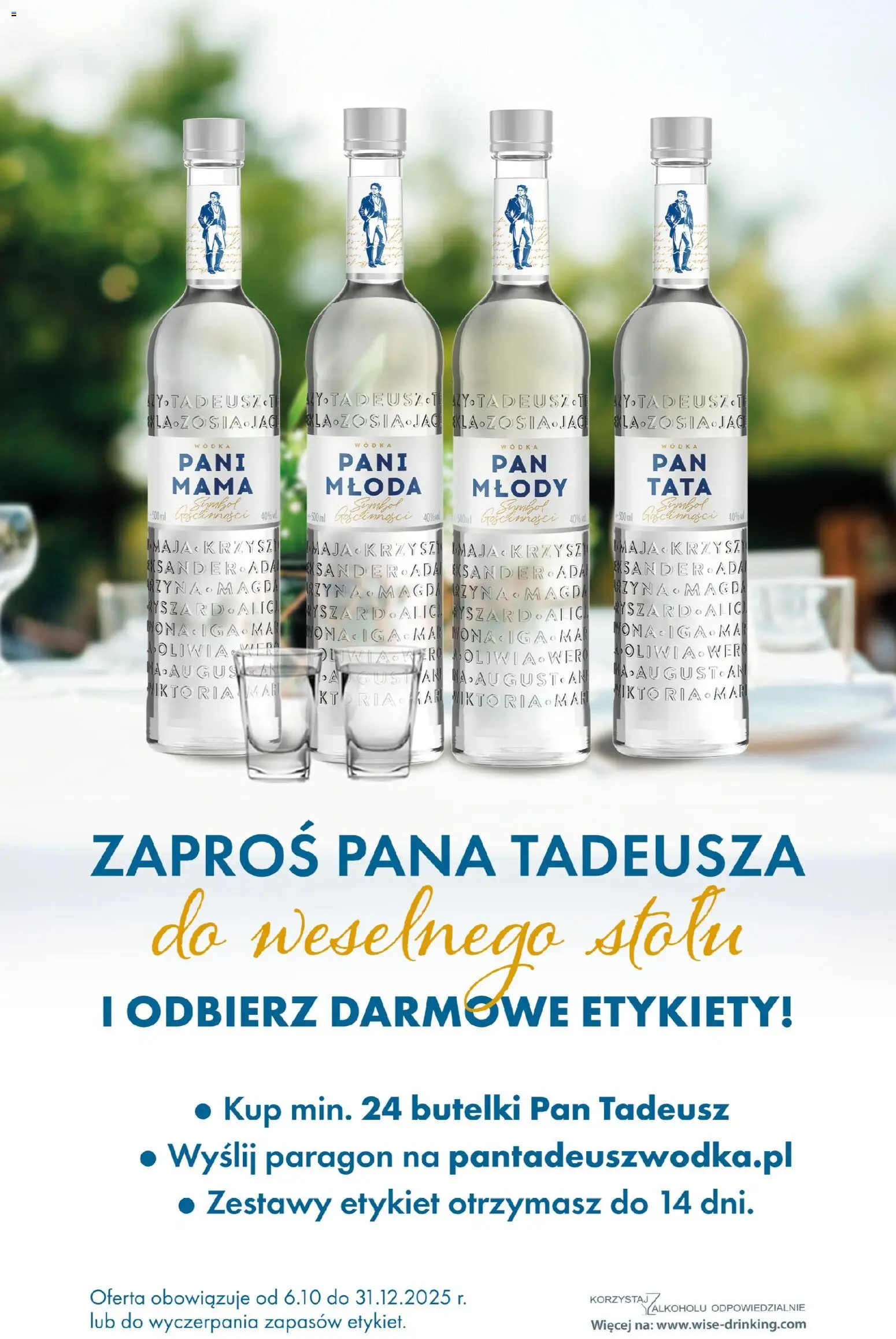 Biedronka gazetka - Czas na toast od 01.12.2025 | Strona: 46 | Produkty: Wódka