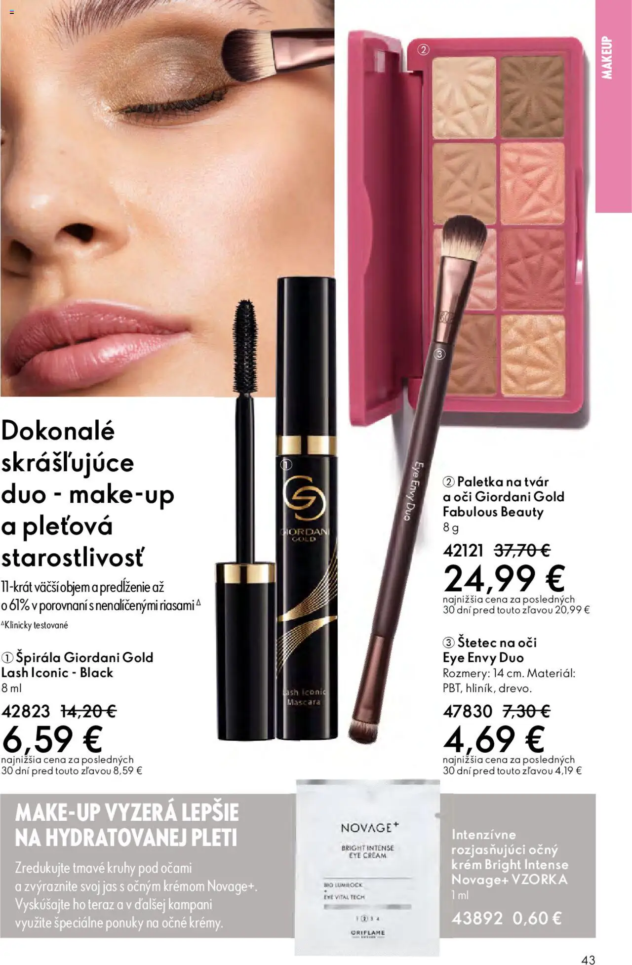 Nové Oriflame akcie – leták je platný od 22.10.2025 | Strana: 43 | Produkty: Štetec, Krém