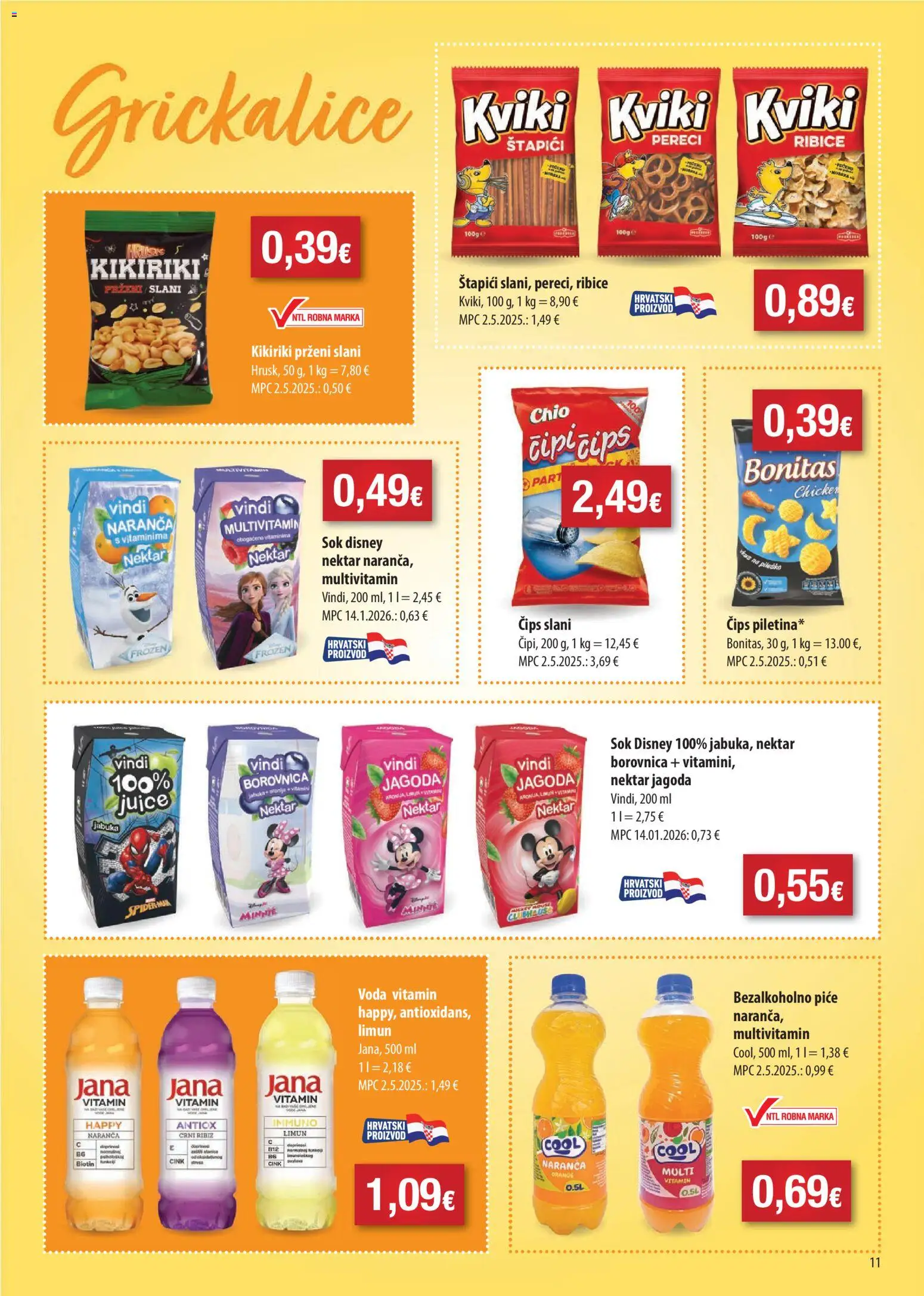 Boso katalog | vrijedi od 18.02.2026 | Stranica: 11 | Proizvodi: Sok, Čips, Voda, Limun