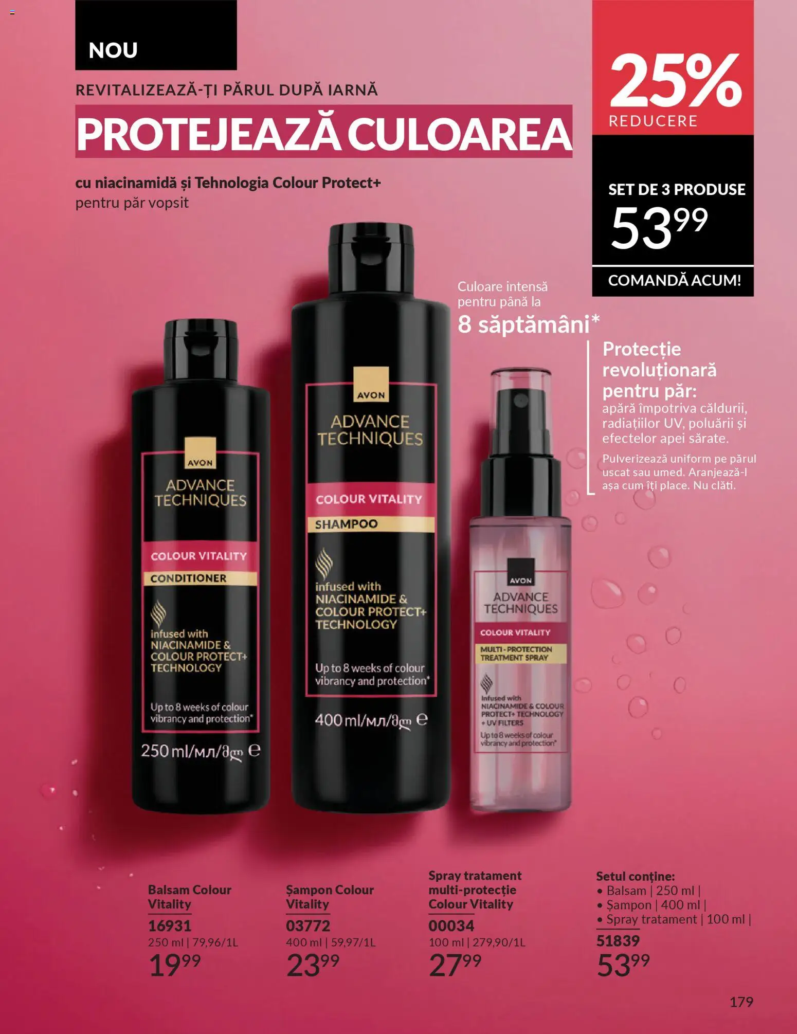Noul catalog Avon – valabil de la 01.03.2026 | Pagină: 181 | Produse: Șampon, Balsam