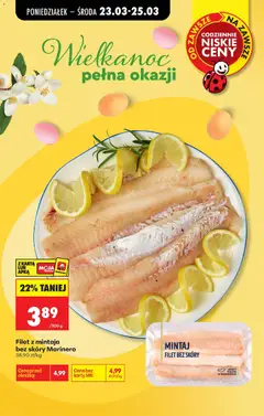 Pogląd oferty "MINTAJ FILET BEZ SKÓRY, MINTAJ FILET BEZ SKÓRY" - ważna od 23.03.2026 | Strona: 43 | Produkty: Karta, Mintaj