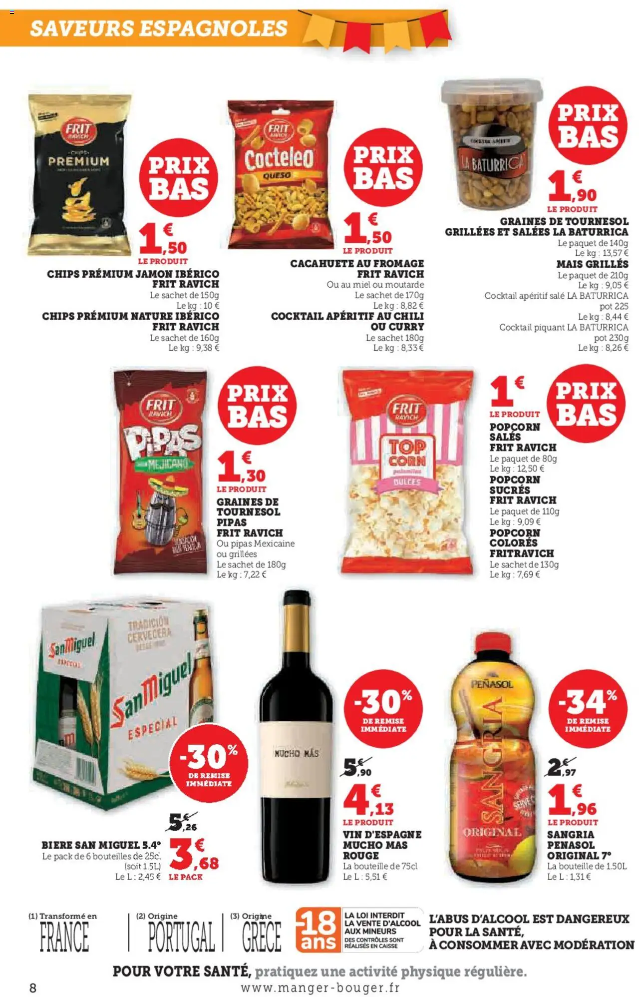  | Page: 8 | Produits: Mais, Curry, Fromage, Vin