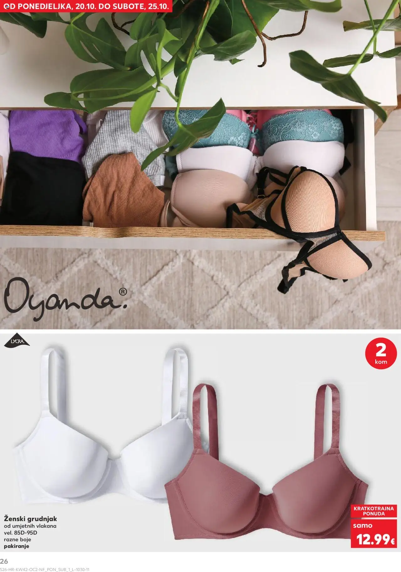 Kaufland katalog | vrijedi od 15.10.2025 | Stranica: 26 | Proizvodi: Grudnjak