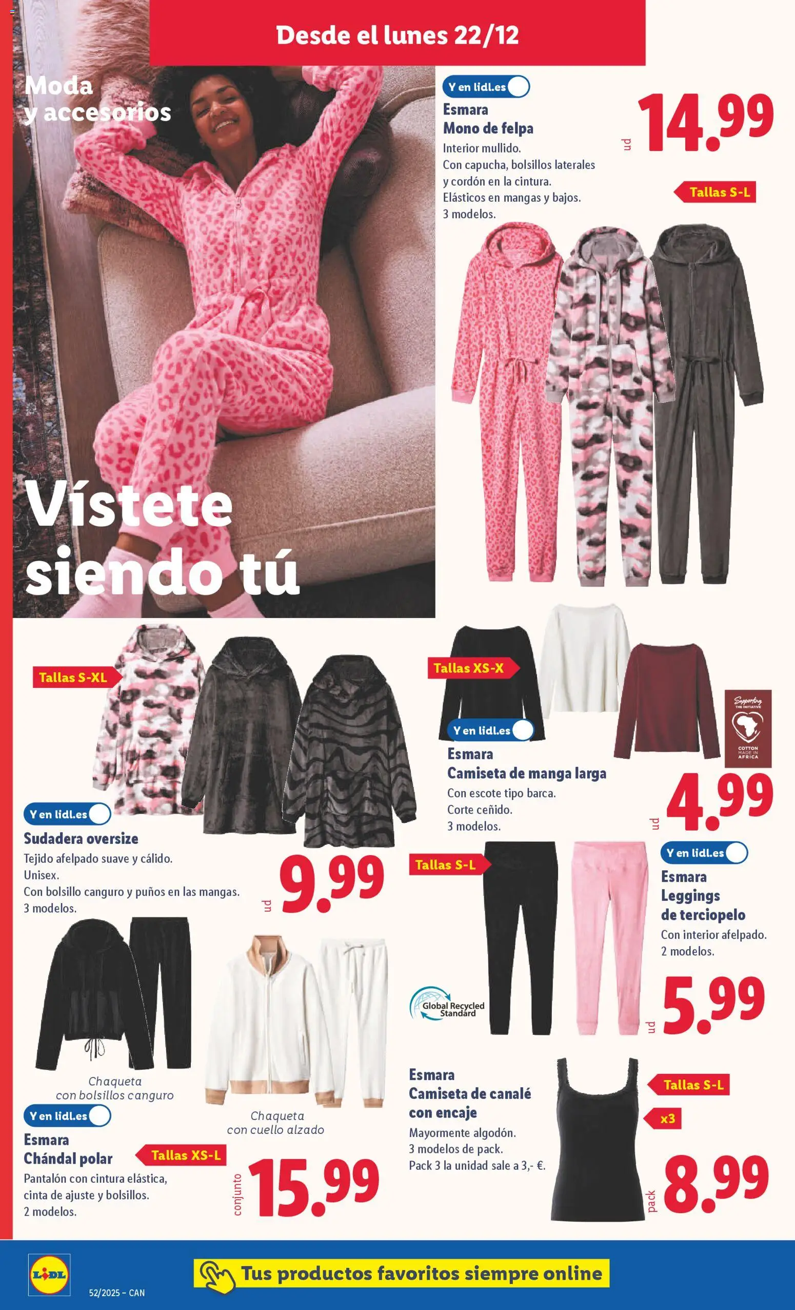 Lidl - Canarias  │ válido desde el 22.12.2025 | Página: 14 | Productos: Sudadera, Chaqueta