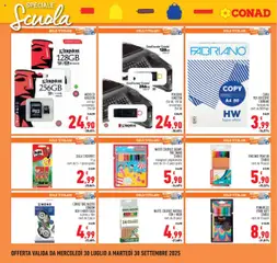 Volantino Conad del 30.07.2025 | Pagina: 20 | Prodotti: Colla, Memory card, USB, Correttore