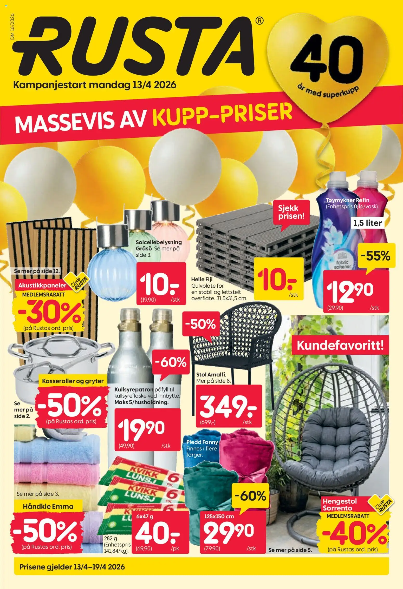 {H1} | Side: 1 | Produkter: Tøymykner, Pledd, Stol