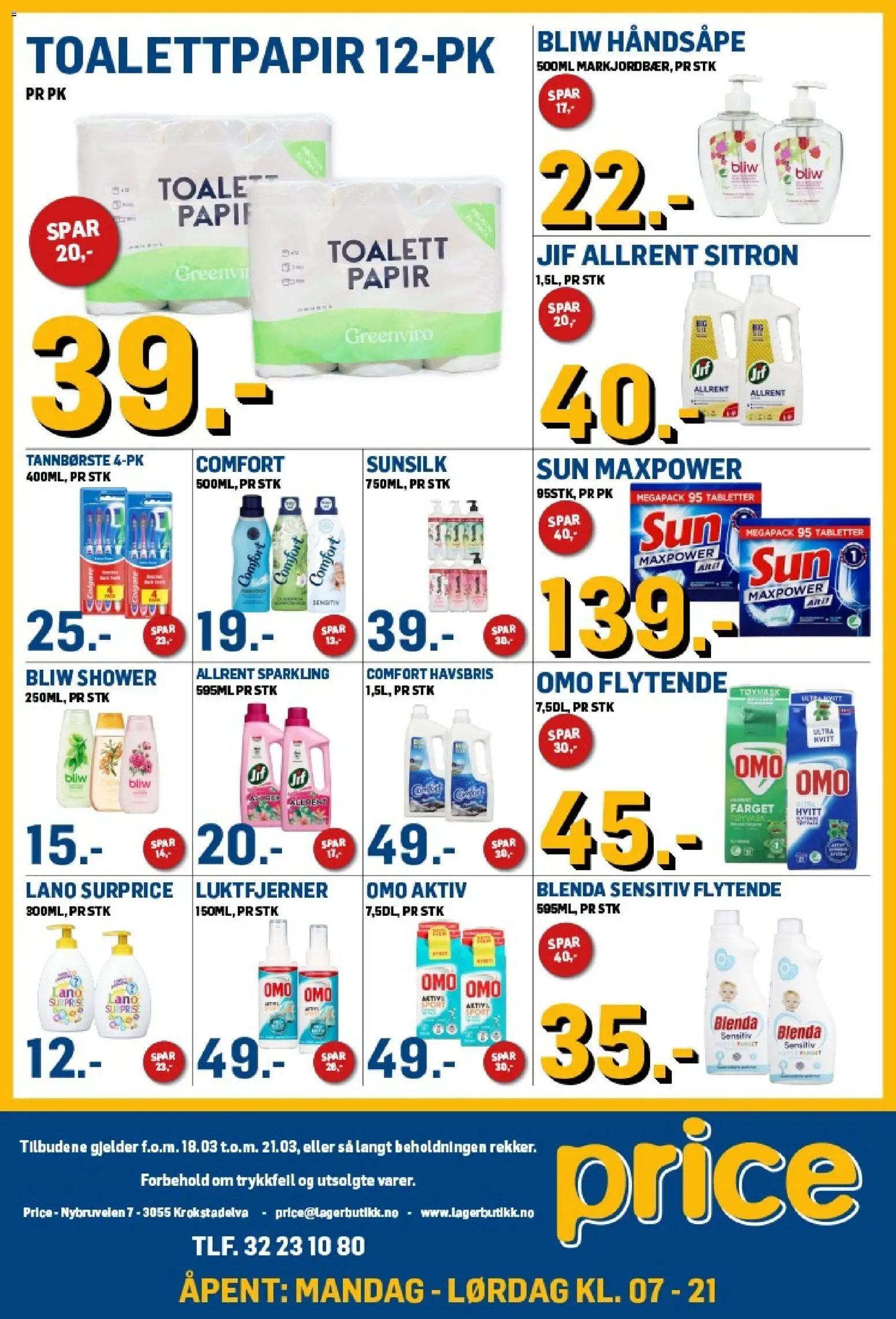 {H1} | Side: 9 | Produkter: Tannbørste, Håndsåpe, Sitron, Toalett