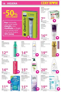 Pogląd oferty "Hebe Gazetka" - ważna od 31.01.2026 | Strona: 18 | Produkty: Podpaski, Dezodorant, Antyperspirant, Pasta do zębów