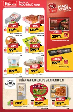 Maxi katalog - važi od 14.08.2025 | Strana: 18 | Proizvode: Pileća prsa, Tortilja, Šunka, Slanina