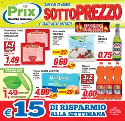 Anteprima del volantino Prix Terre del Reno catalogo valido a partire dal 08.08.2025
