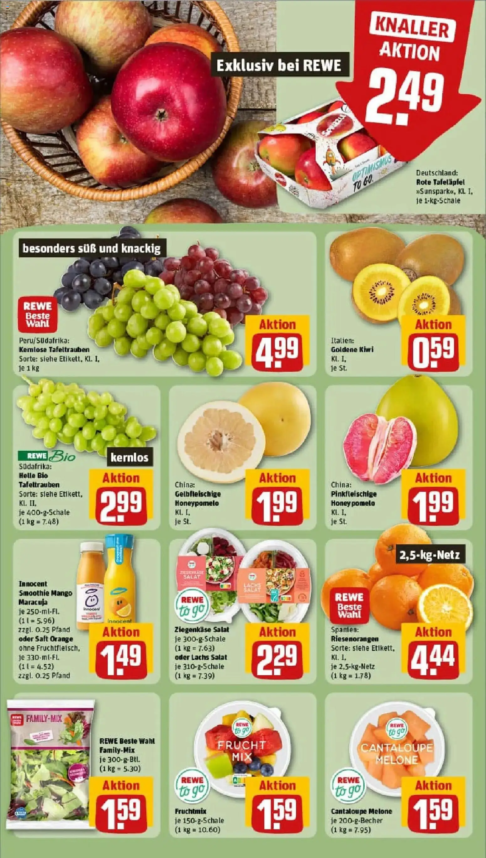 Rewe prospekt Hamburg	 – gültig ab 11.01.2026 | Seite: 6 | Produkte: Ziegenkäse, Lachs, Mango, Salat