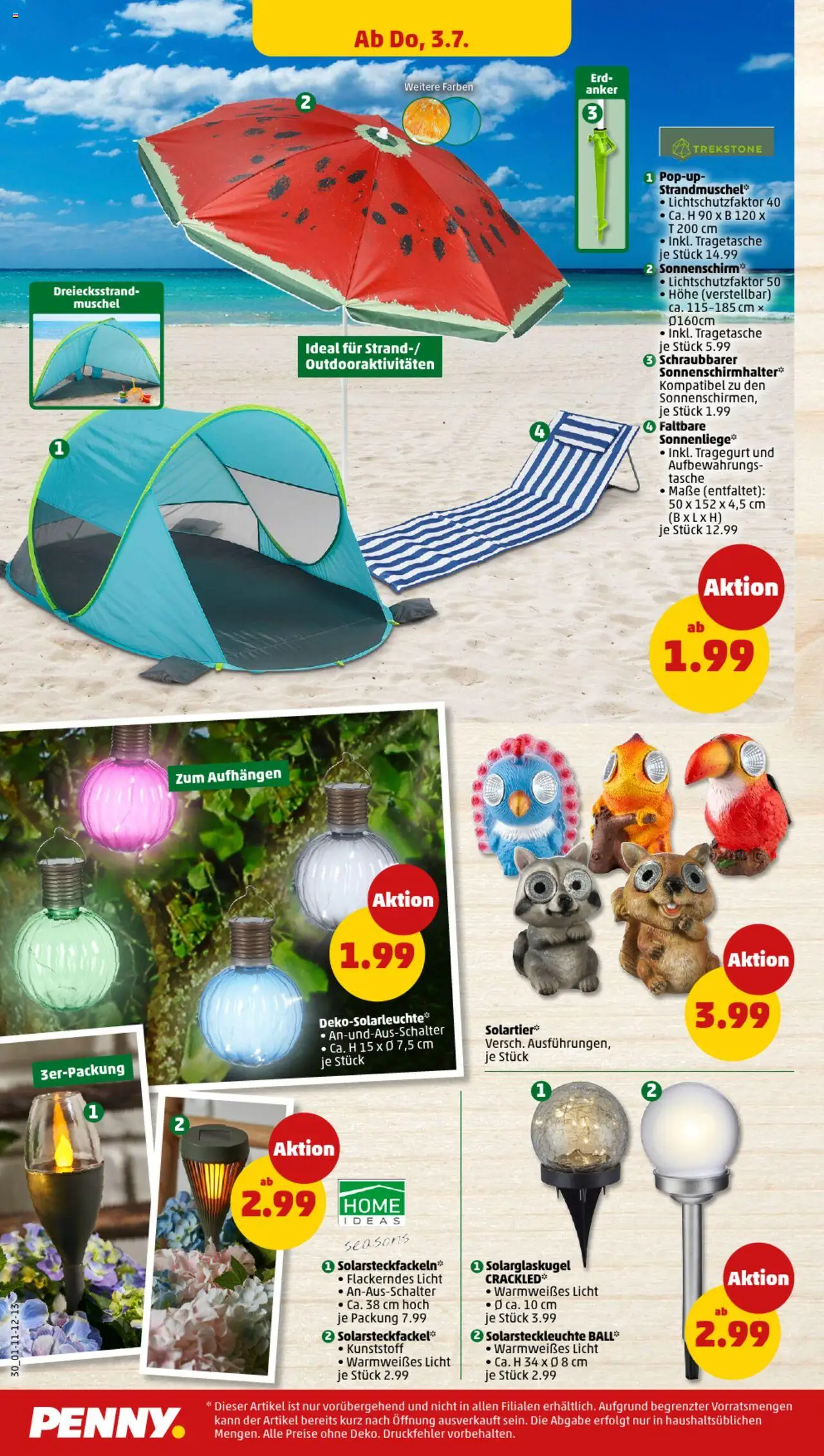 Penny Prospekt 	 - gültig ab dem 30.06.2025 | Seite: 30 | Produkte: Tasche, Sonnenschirm