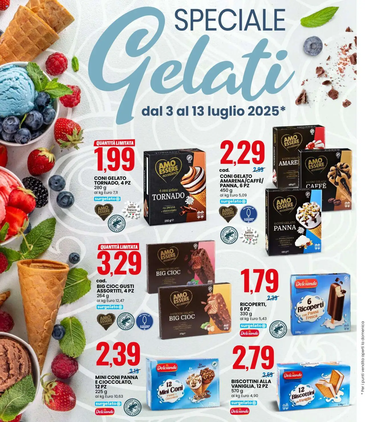 Volantino Eurospin del 03.07.2025 | Pagina: 8 | Prodotti: Caffè, Succo, Mirtilli, Amarena