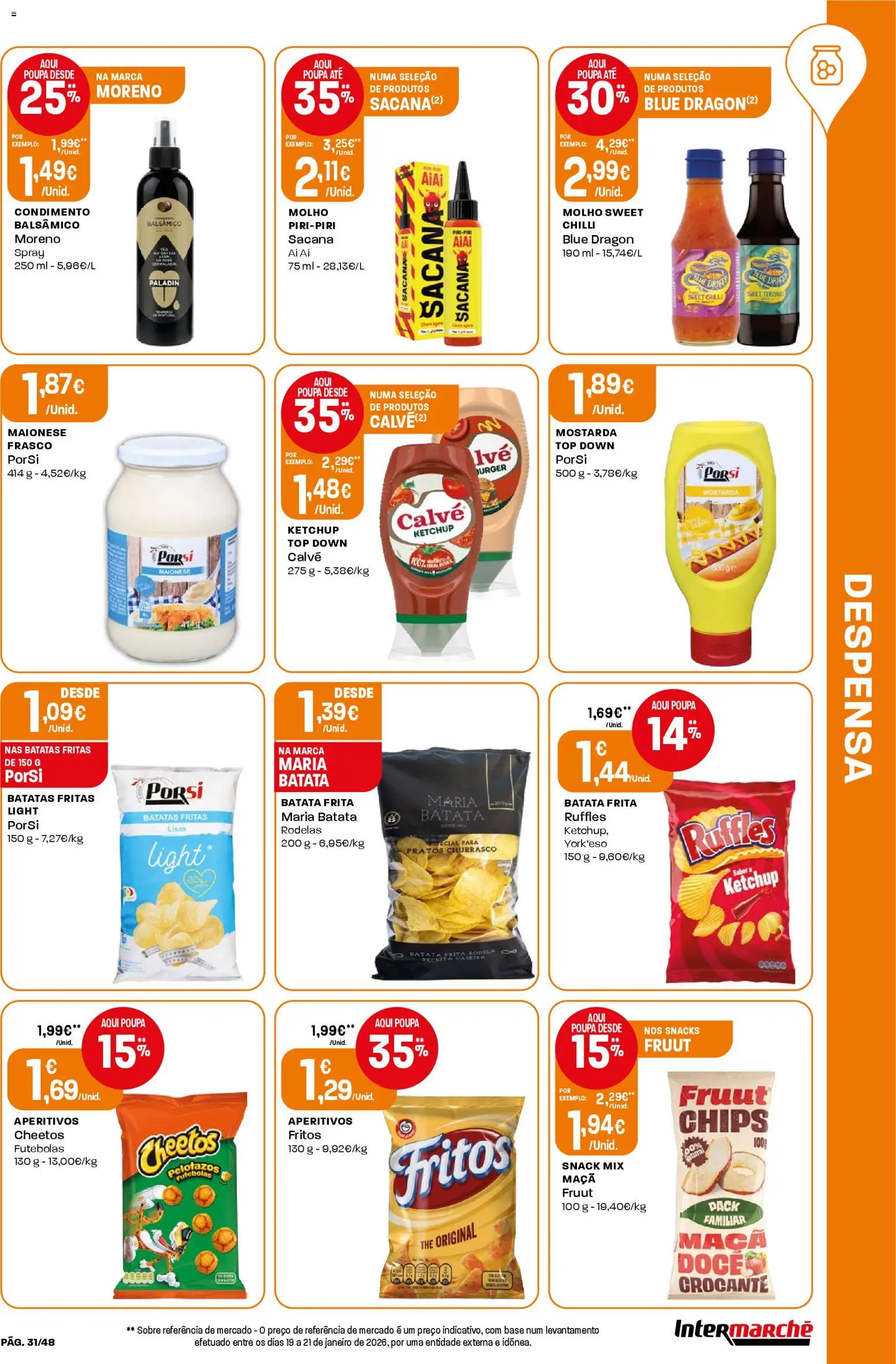 Intermarché folheto │ válido de 26.02.2026 | Página: 31 | Produtos: Batata, Pratos, Top, Maionese