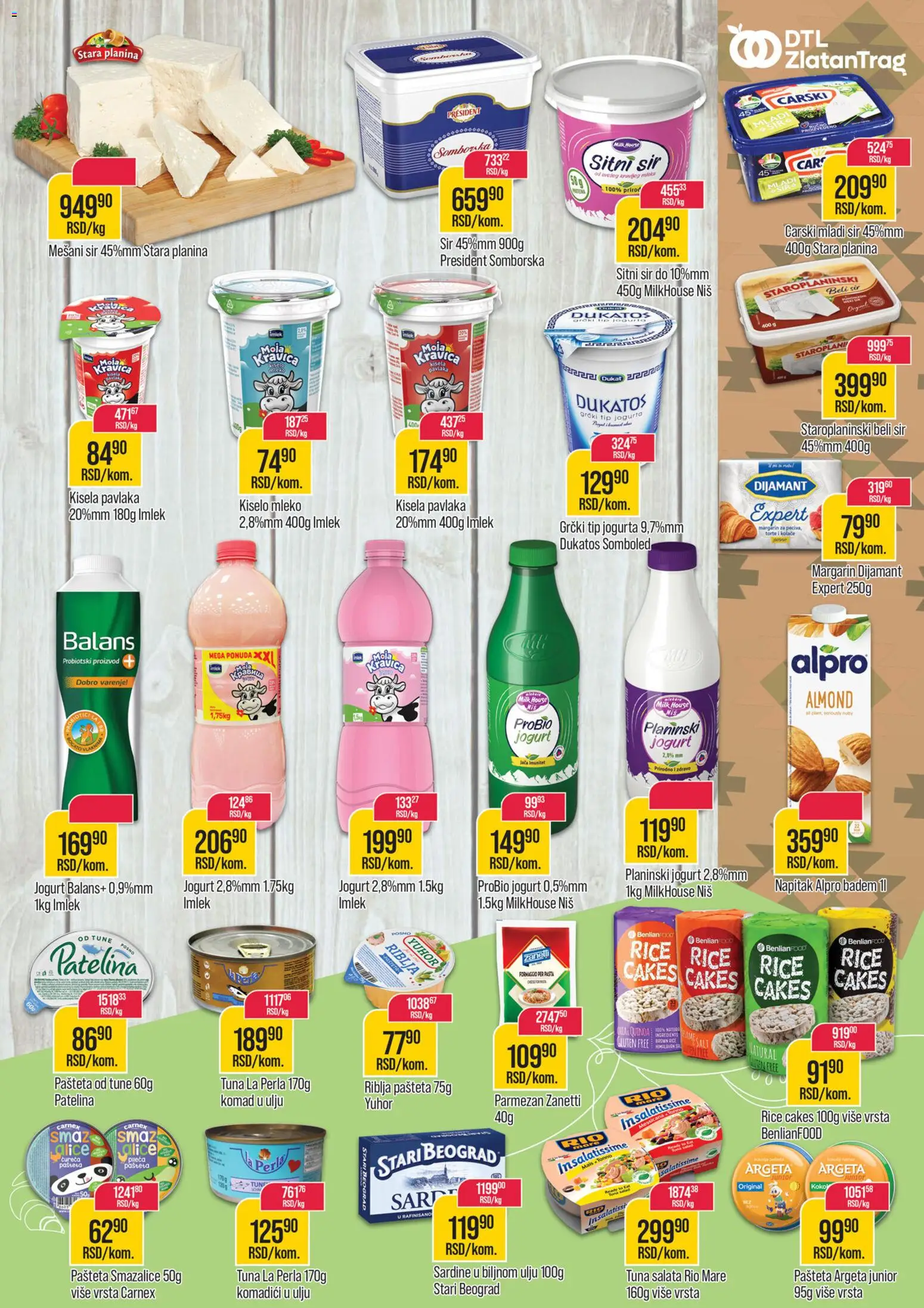 Zlatan Trag katalog - važi od 11.03.2026 | Strana: 5 | Proizvode: Kisela pavlaka, Dukatos, Rice cakes, Jogurt