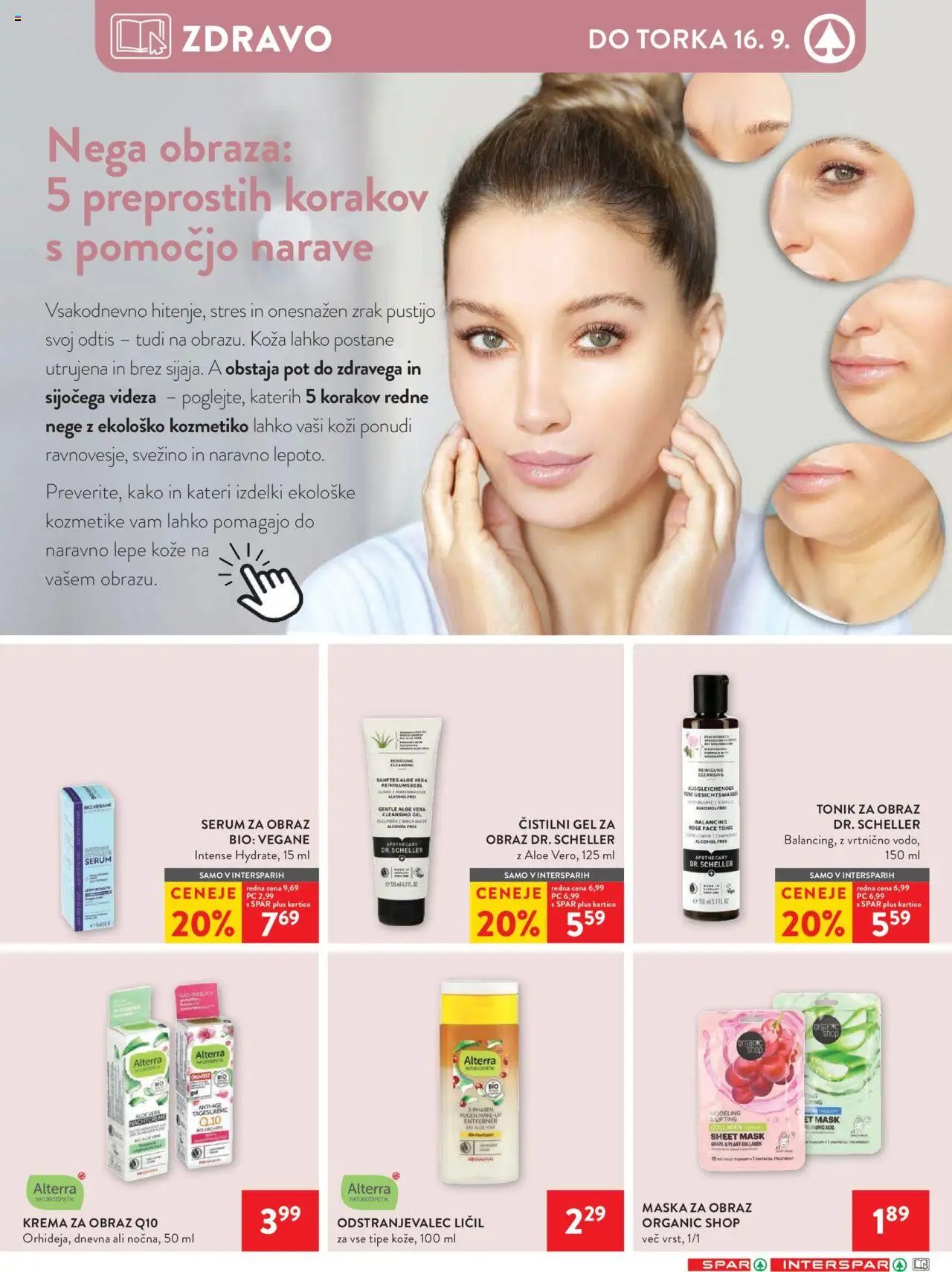 Novi Spar katalog ponudbe – veljaven od 10.09.2025 | Stran: 25 | Izdelki: Maska za obraz, Krema, Odstranjevalec licil, Krema za obraz