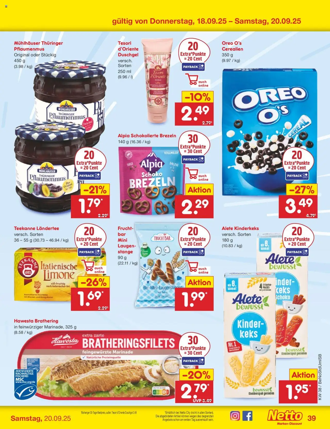 Netto Marken-Discount Prospekt 	 – gültig ab 15.09.2025 | Seite: 44 | Produkte: Butter, Duschgel, Teekanne, Zitronen