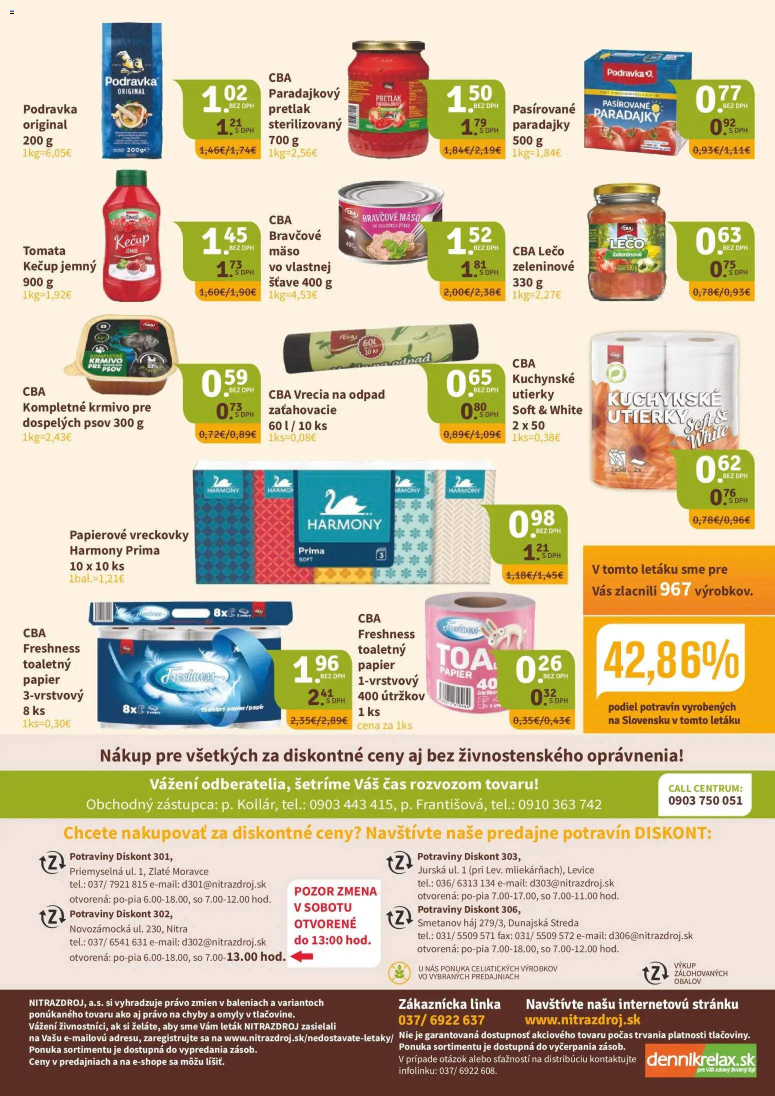 Nové Nitrazdroj akcie – leták je platný od 05.02.2026 | Strana: 8 | Produkty: Paradajky, Bravčové mäso, Kečup