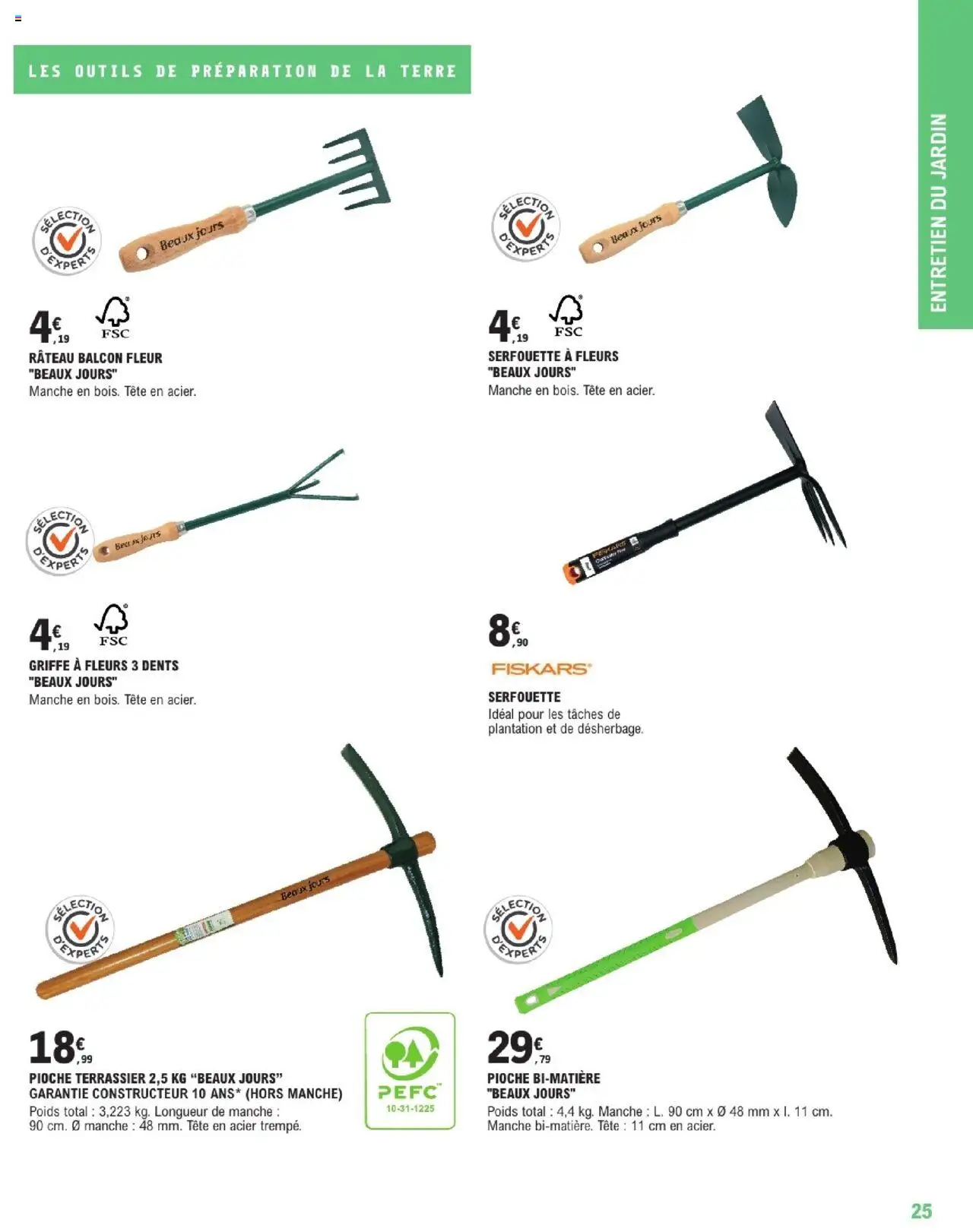  | Page: 25 | Produits: Poids, Rateau
