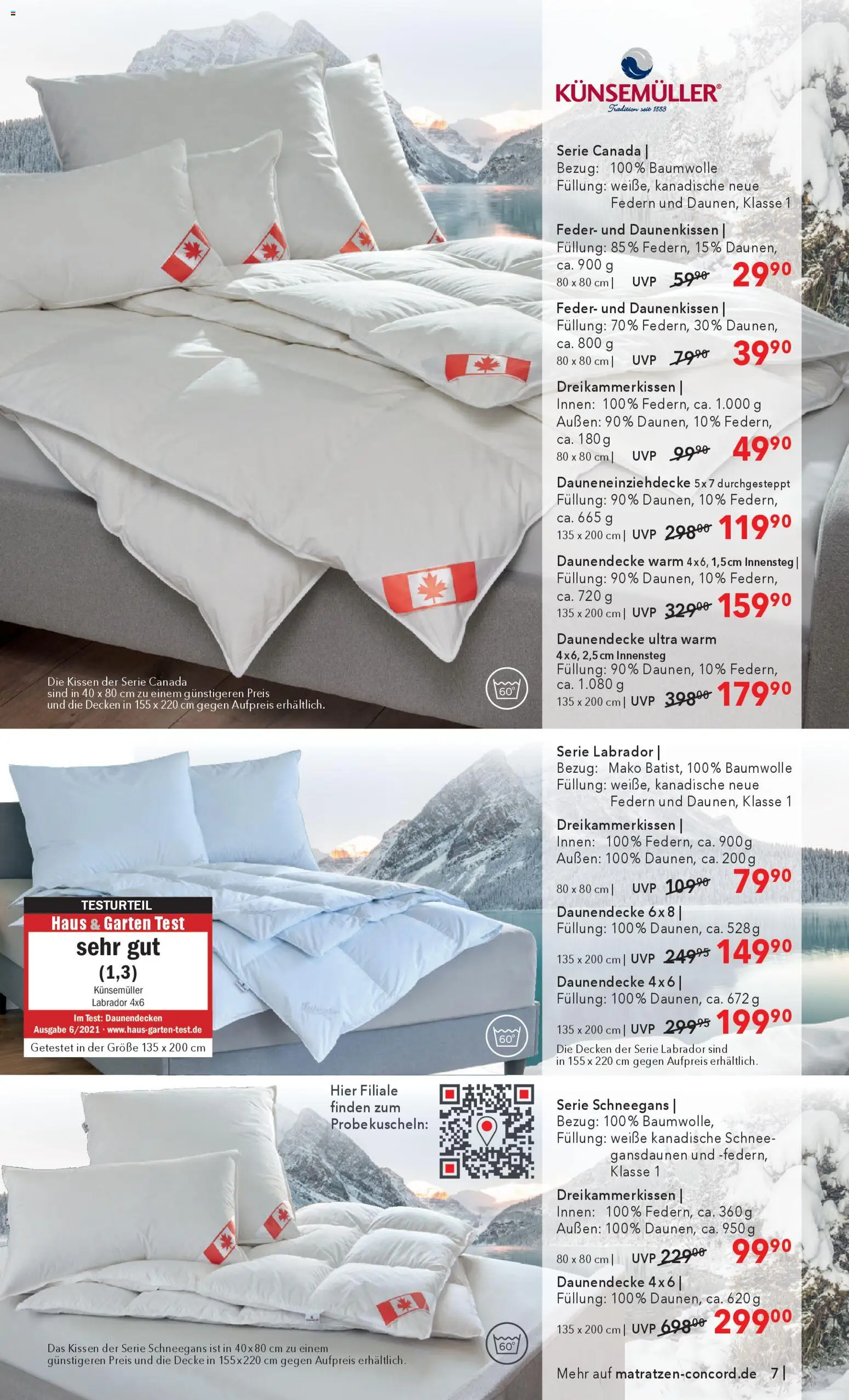 Matratzen Concord - Black Friday – gültig ab 29.10.2025 | Seite: 7 | Produkte: Kissen, Decke
