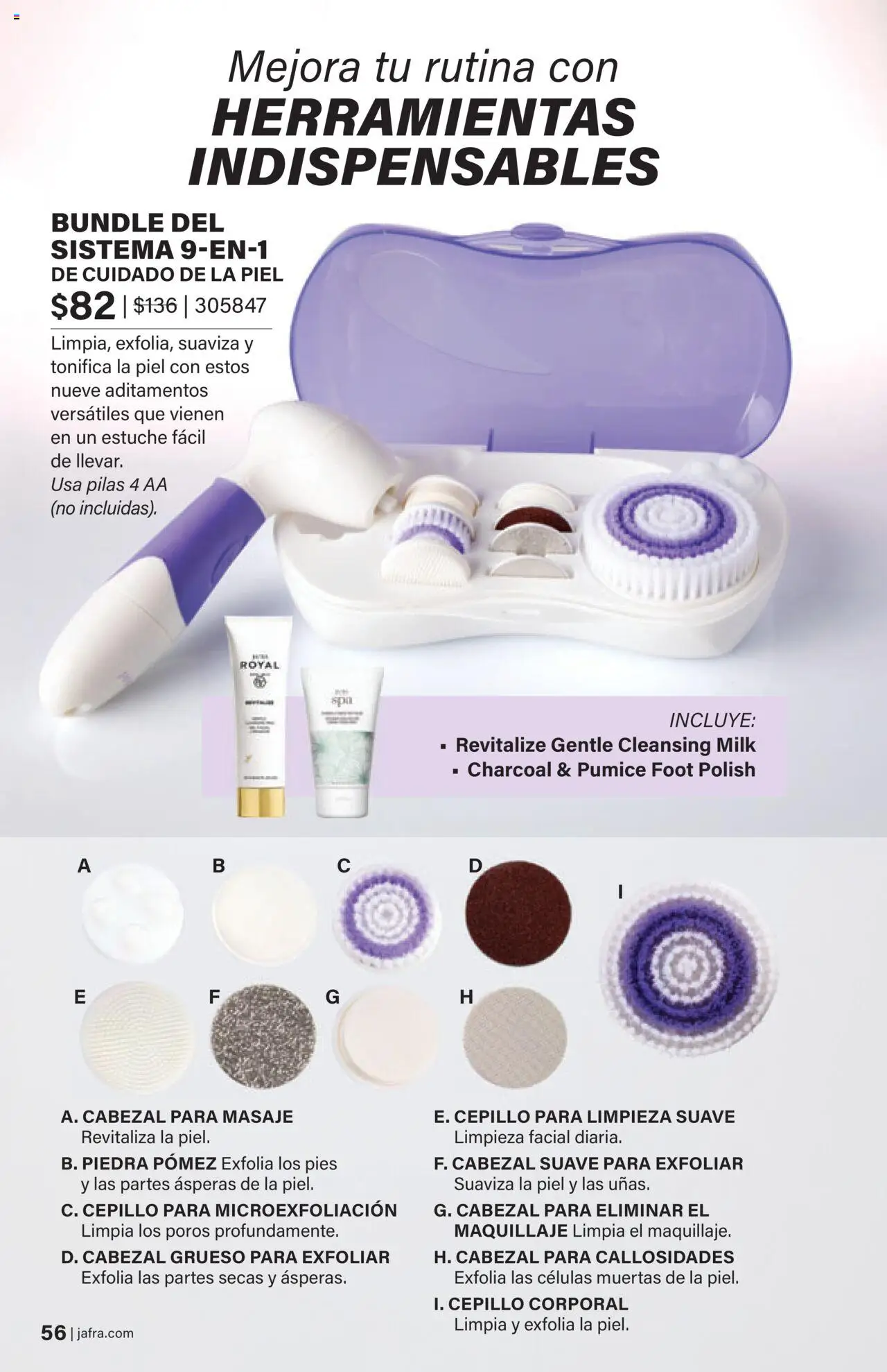 JAFRA folleto │ válido desde el 01.08.2025 | Página: 56 | Productos: Maquillaje, Cepillo