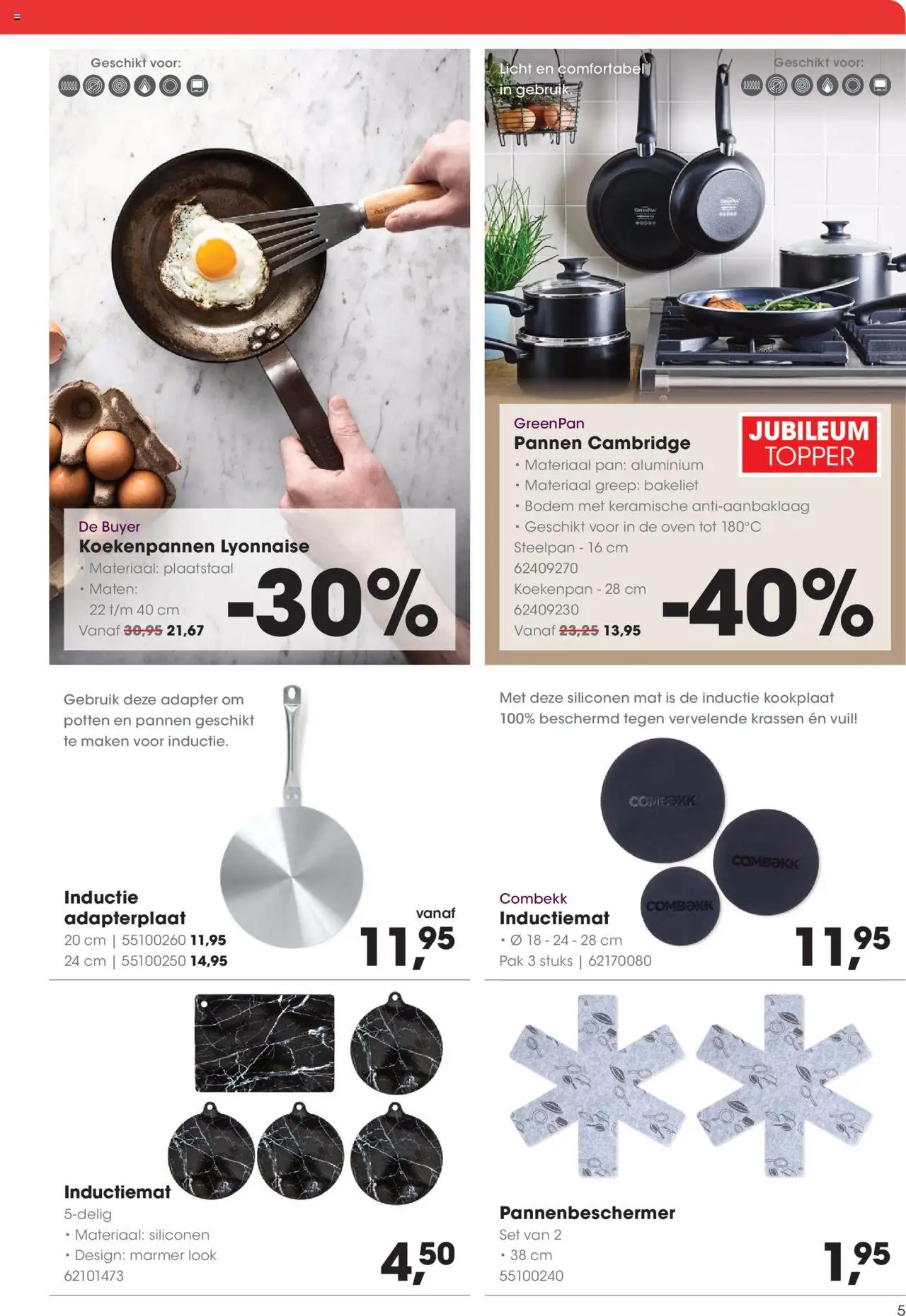  | Pagina: 5 | Producten: Pan, Adapter, Oven, Kookplaat