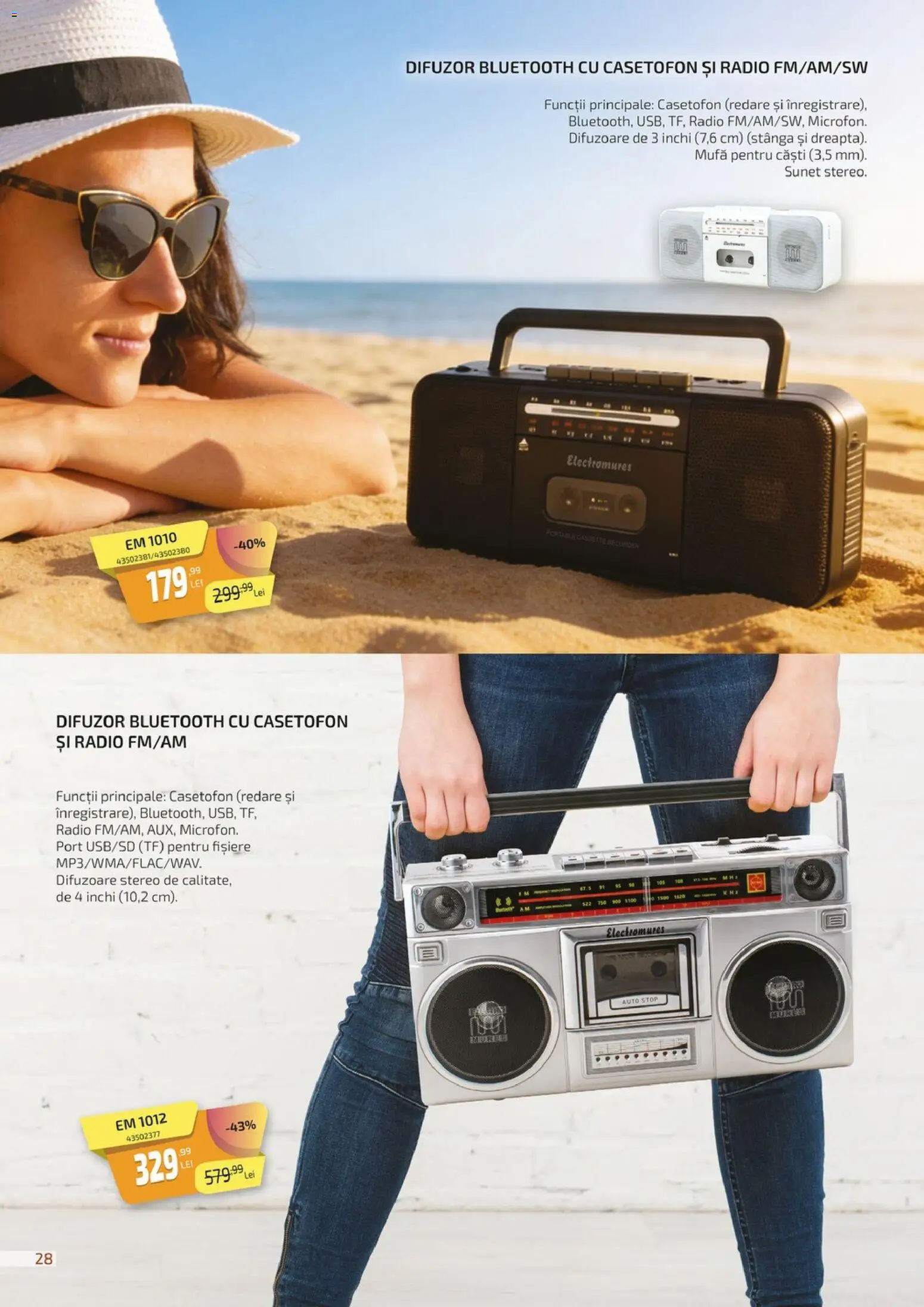 Noul catalog Carrefour – valabil de la 27.02.2026 | Pagină: 28 | Produse: Radio, Căști, Difuzor