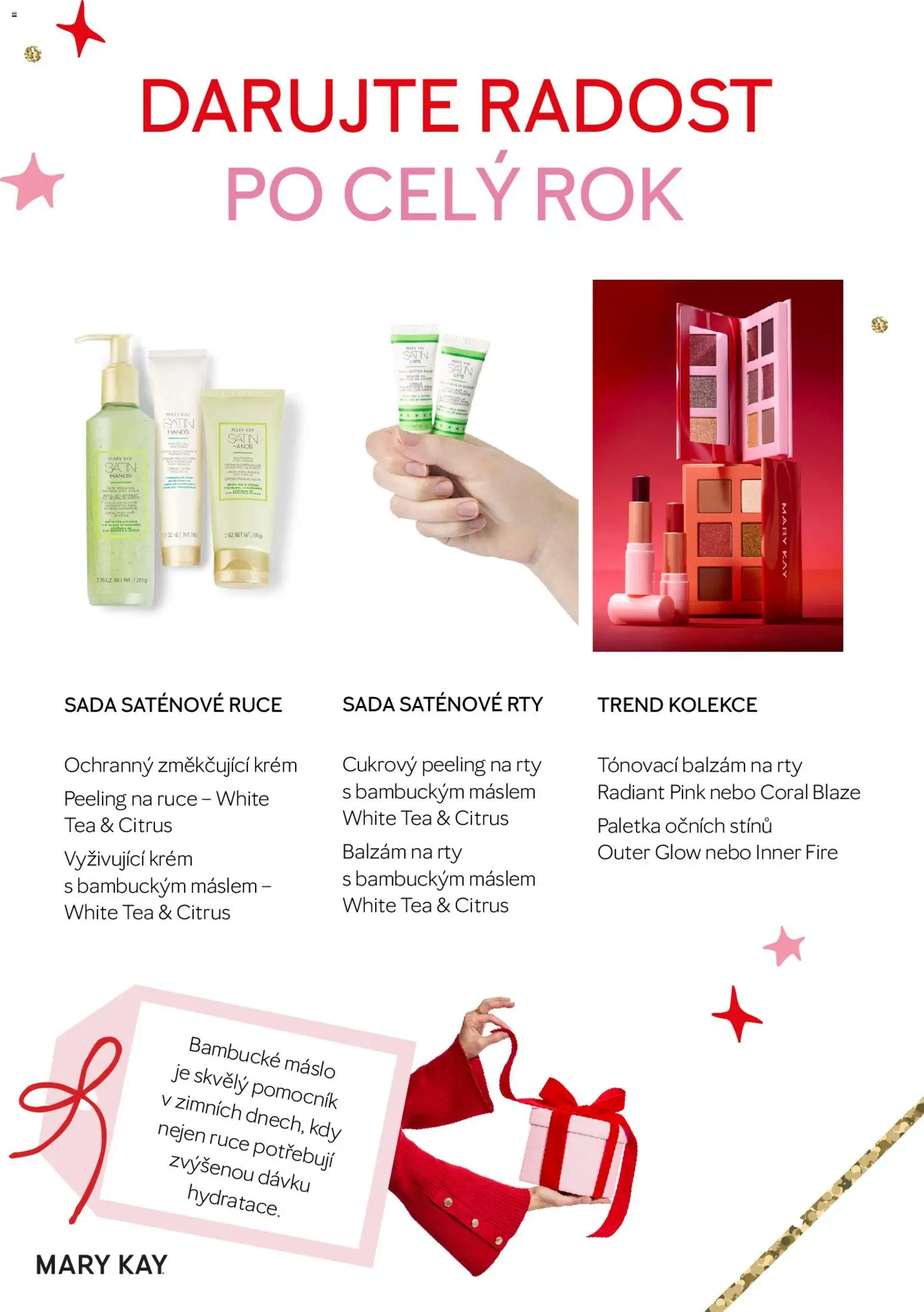 Nové Mary Kay akcie – leták je platný od 12.11.2025 | Strana: 4 | Produkty: Maslo, Peeling, Krém