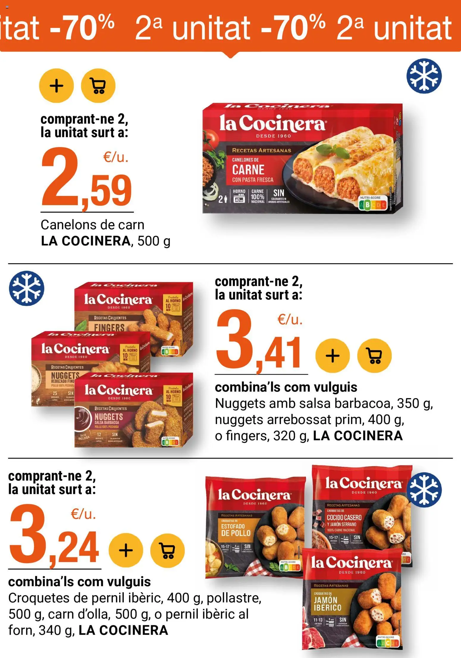 Bonpreu folleto │ válido desde el 21.04.2026 | Página: 25 | Productos: Jamón, Pasta, Croquetas, Nuggets