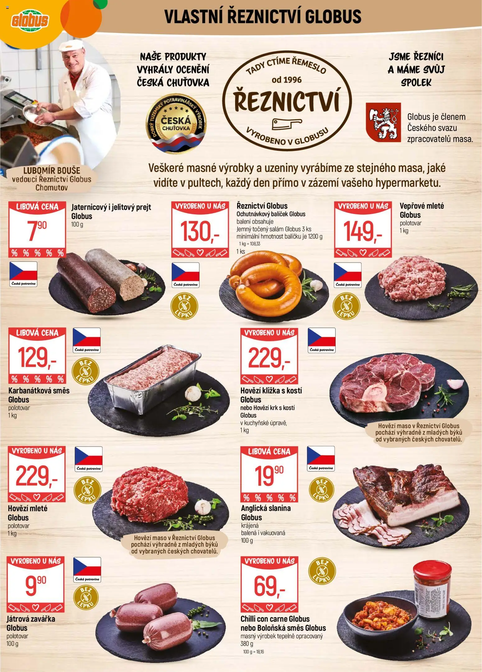 Globus leták - Chomutov od 02.01.2026 | Strana: 5 | Produkty: Hovězí, Globus, Anglická slanina, Uzeniny