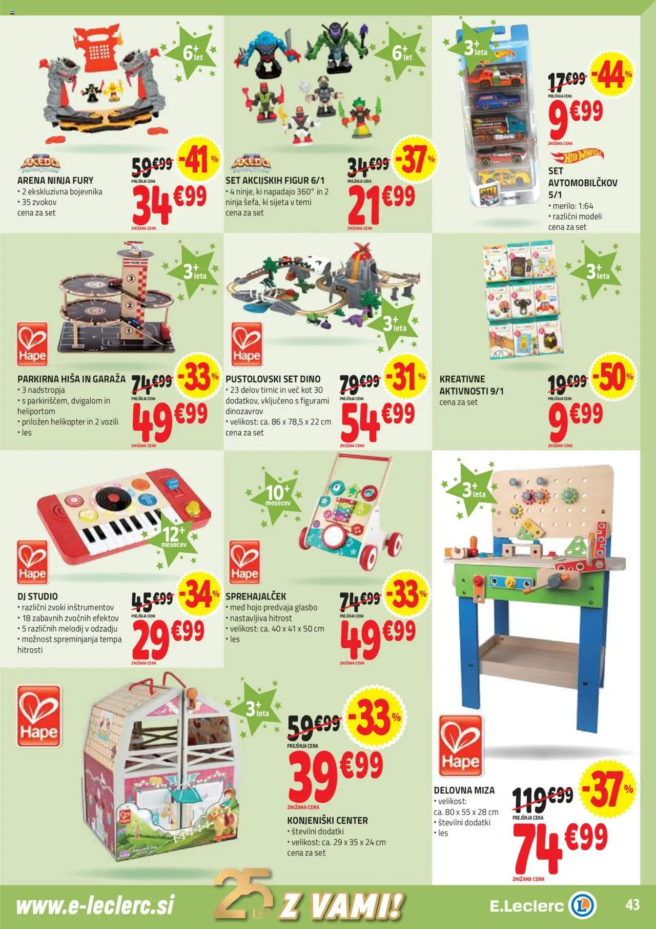 Novi E.leclerc katalog ponudbe – veljaven od 08.10.2025 | Stran: 43 | Izdelki: Miza, Delovna miza
