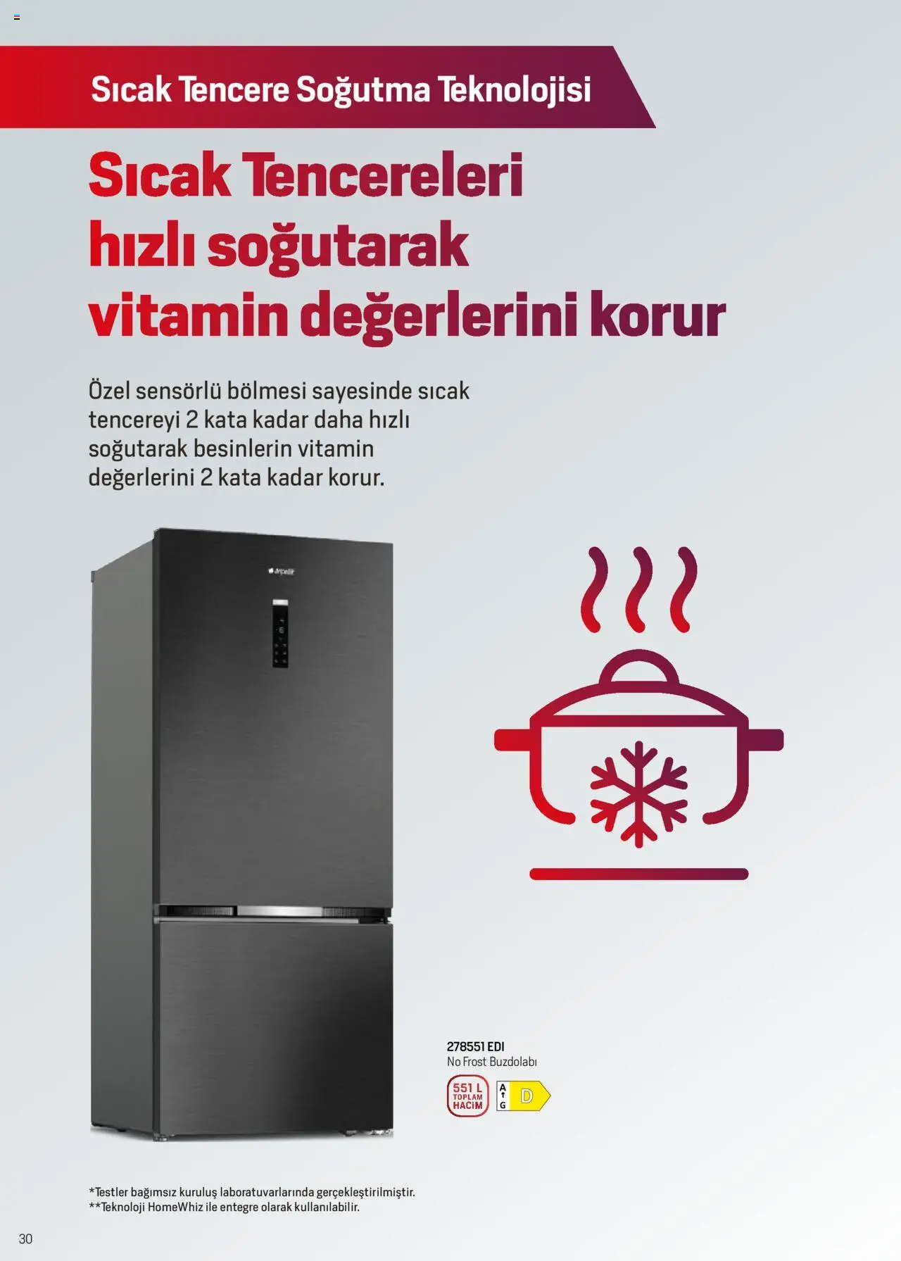 Arçelik Katalog - 01.06.2025 tarihinden itibaren geçerlidir | Sayfa: 30 | Ürünler: Buzdolabı