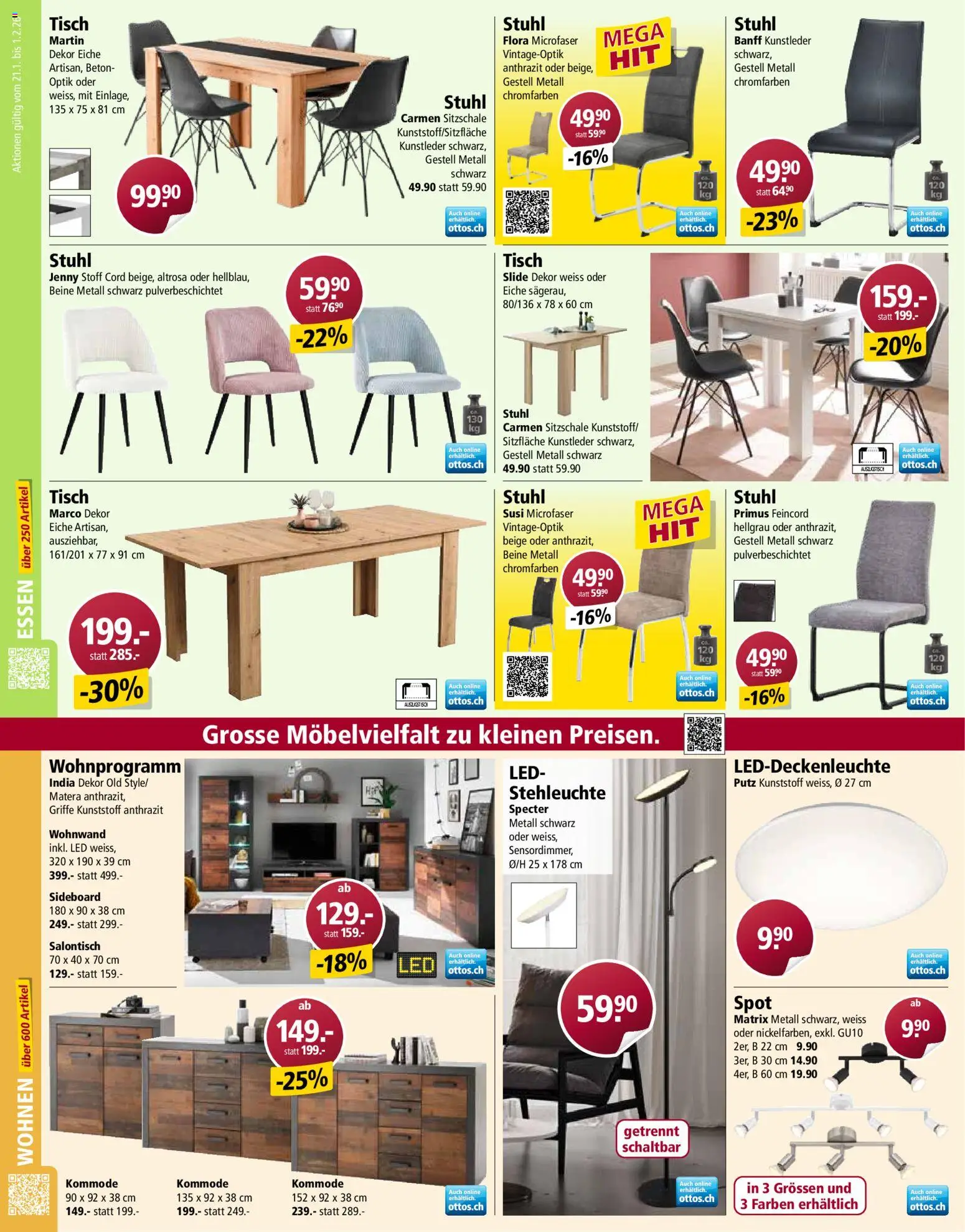Otto's Aktionen – gültig ab 21.01.2026 | Seite: 10 | Produkte: Tisch, Kommode, Sideboard, Wohnwand